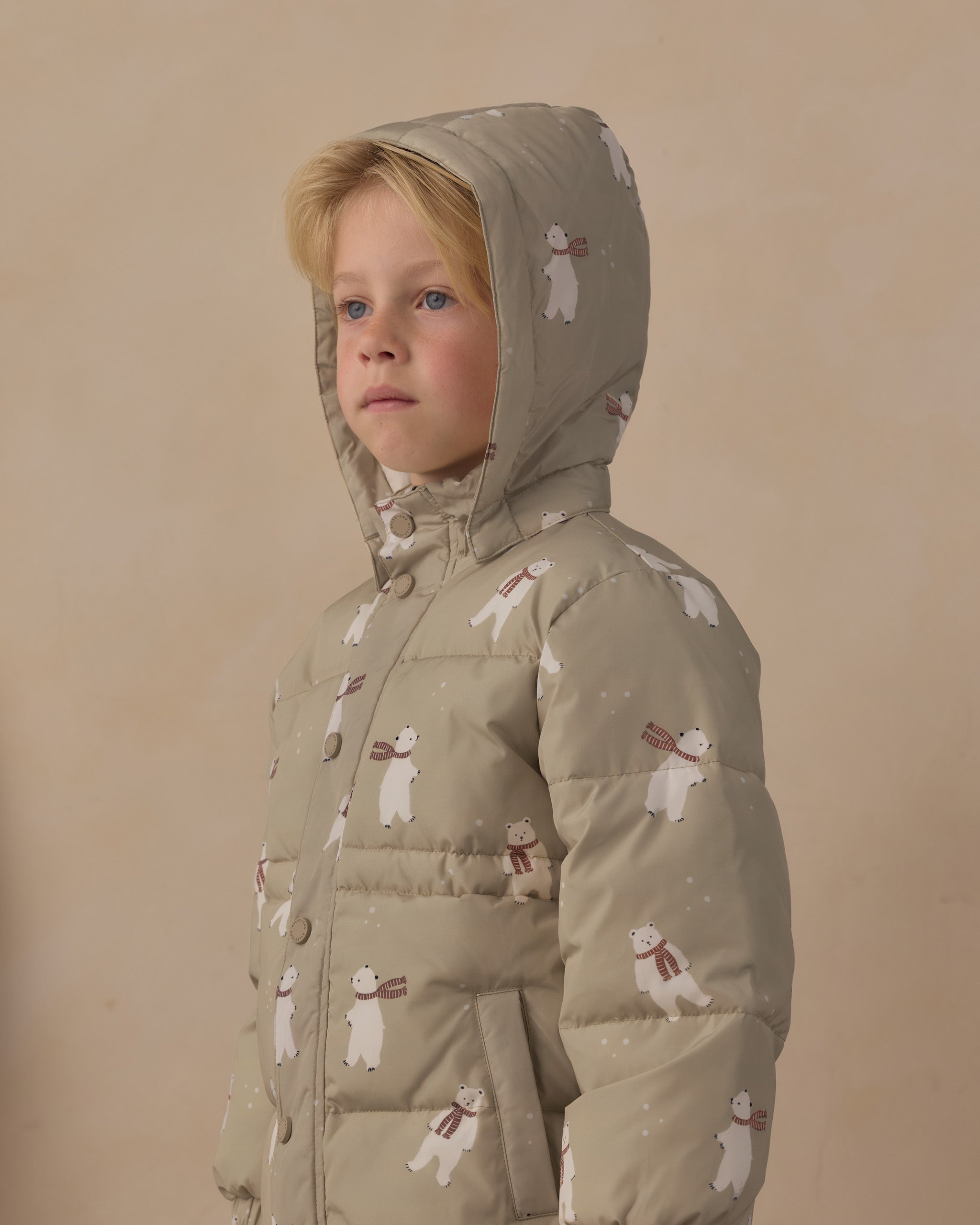 Puffer Jacket Polar Bears - Rylee + Cru | Kids Clothes | Trendy Baby Clothes | Modern Infant Outfits |