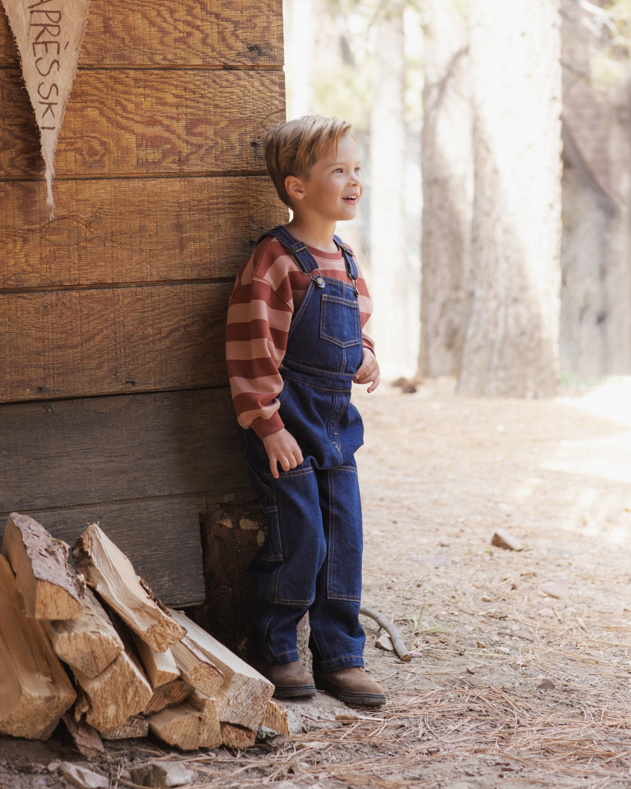 Utility Overall Dark Indigo - Rylee + Cru | Kids Clothes | Trendy Baby Clothes | Modern Infant Outfits |