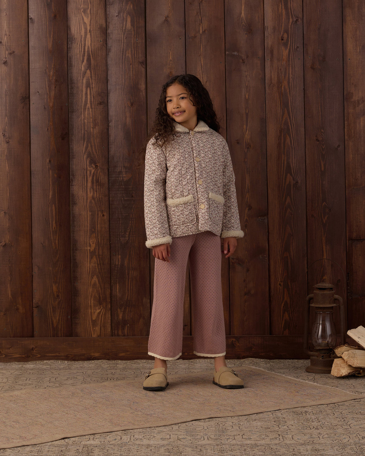 Quilted Collared Coat Primrose - Rylee + Cru | Kids Clothes | Trendy Baby Clothes | Modern Infant Outfits |