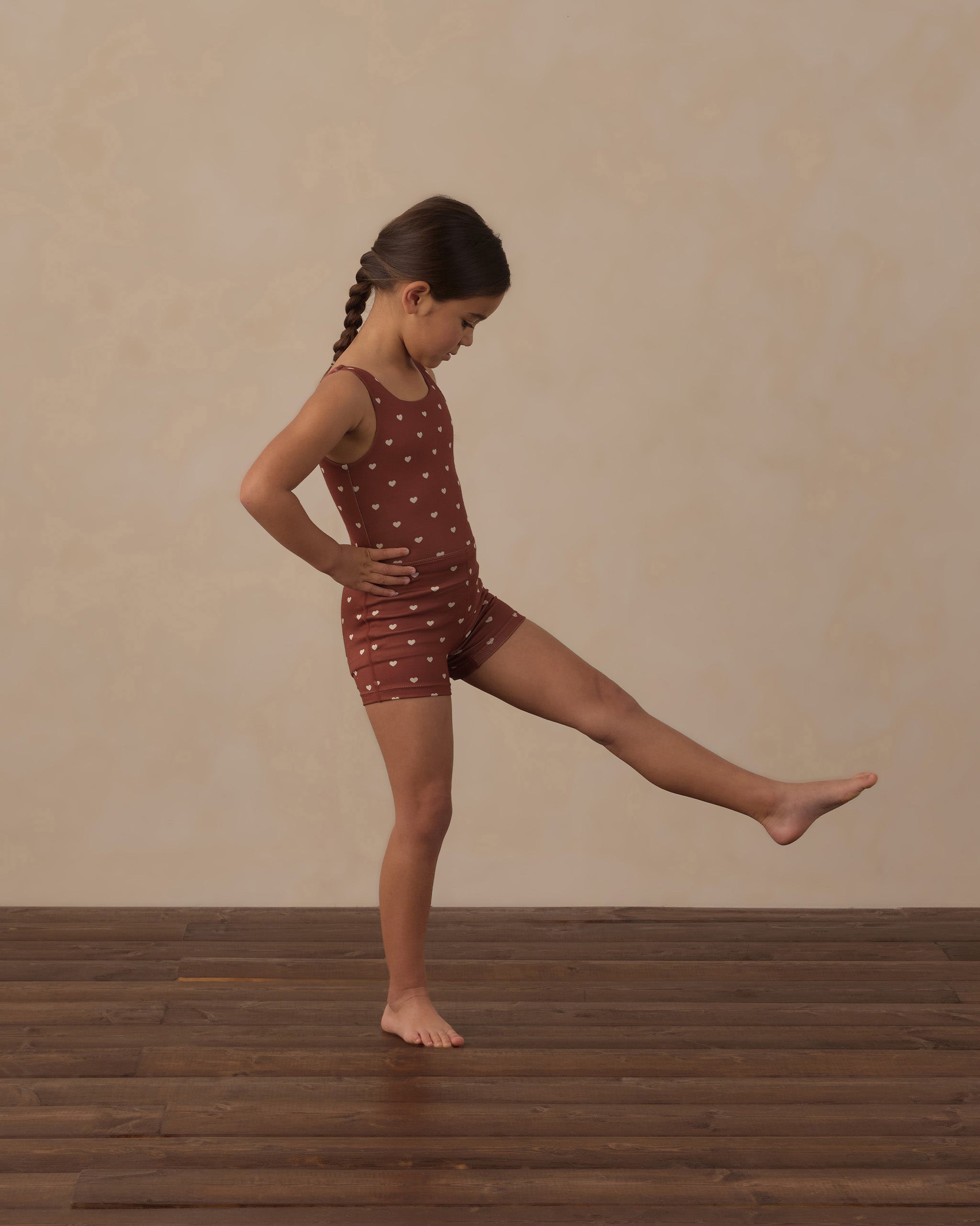 Malibu Bodysuit Brick Hearts - Rylee + Cru | Kids Clothes | Trendy Baby Clothes | Modern Infant Outfits |
