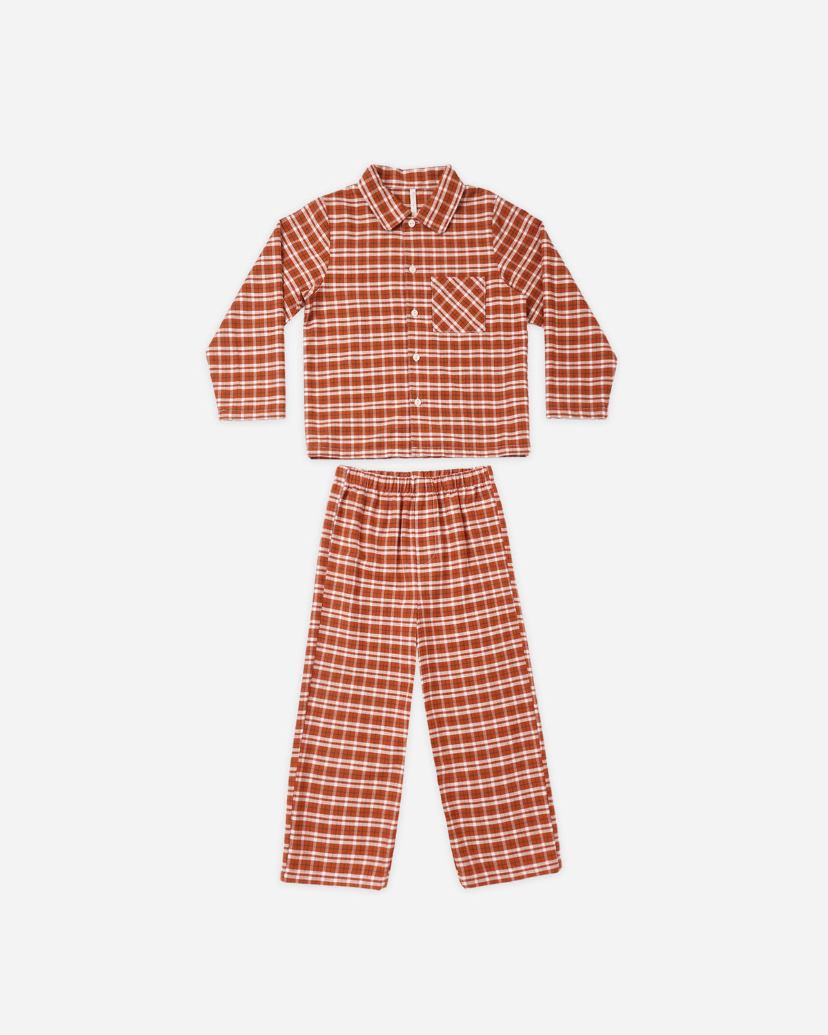 Long Sleeve Pajamas Ruby Plaid - Rylee + Cru | Kids Clothes | Trendy Baby Clothes | Modern Infant Outfits |