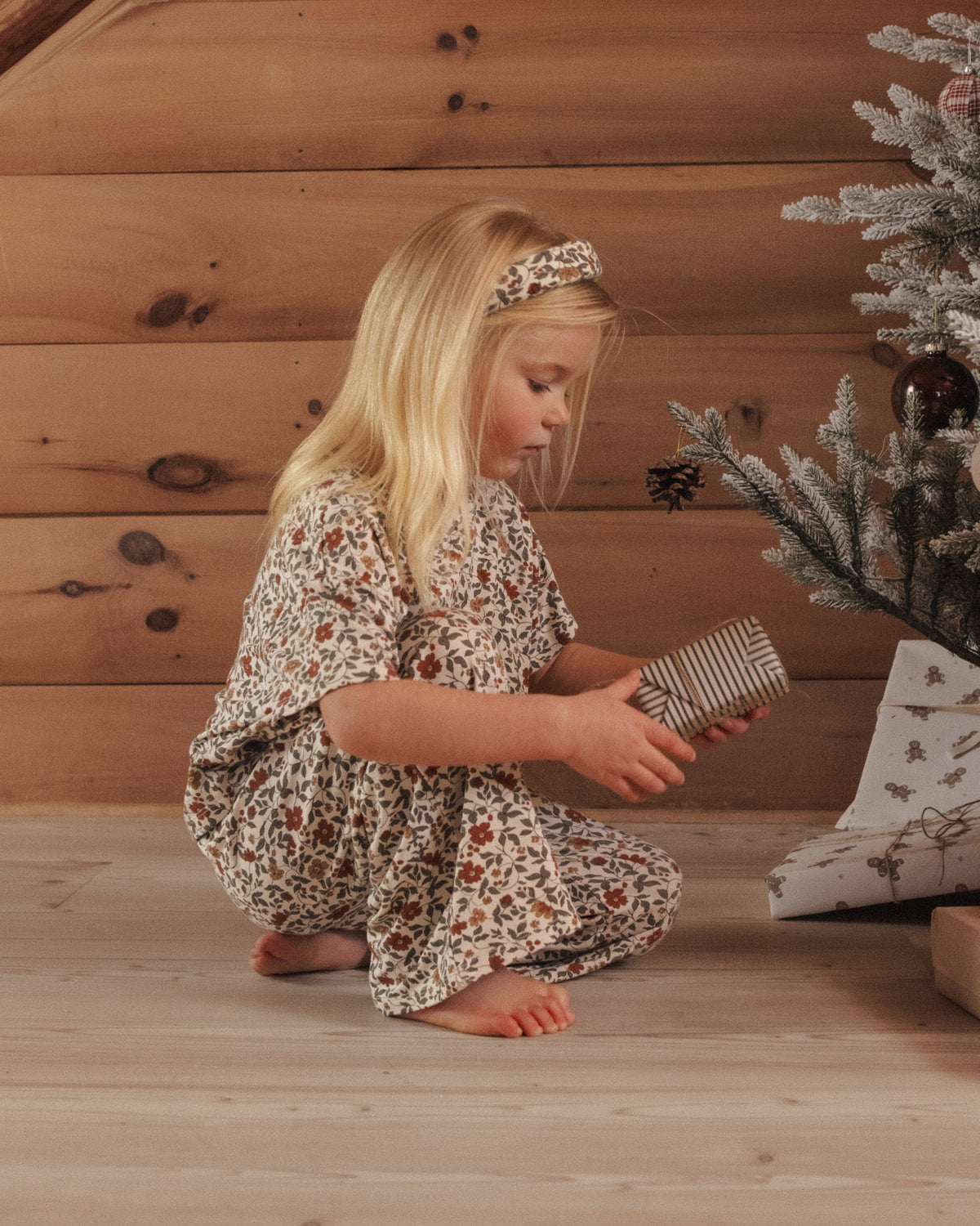 Ruthie Set Holiday Floral - Rylee + Cru | Kids Clothes | Trendy Baby Clothes | Modern Infant Outfits |