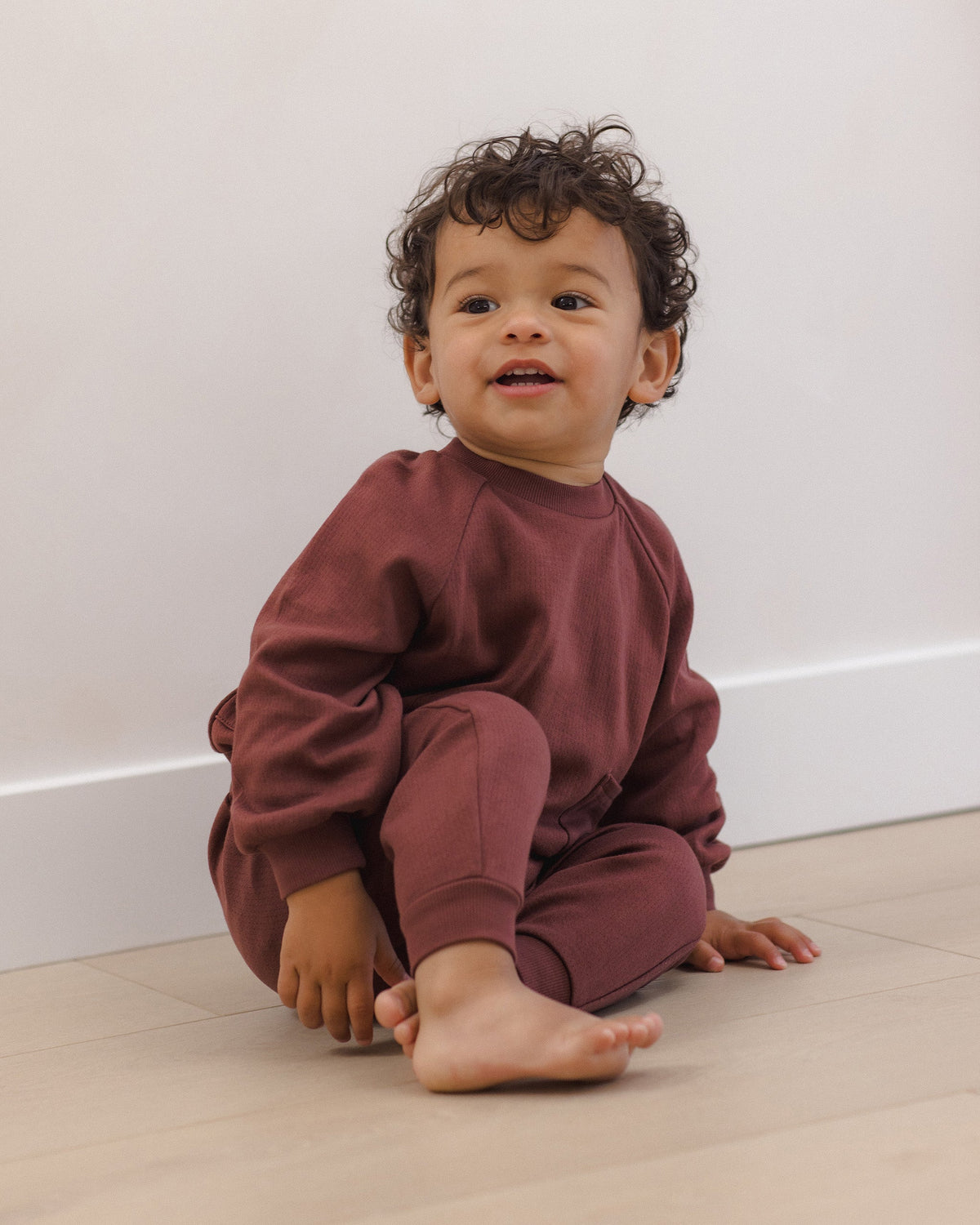 Sweatpant Black Cherry - Rylee + Cru | Kids Clothes | Trendy Baby Clothes | Modern Infant Outfits |