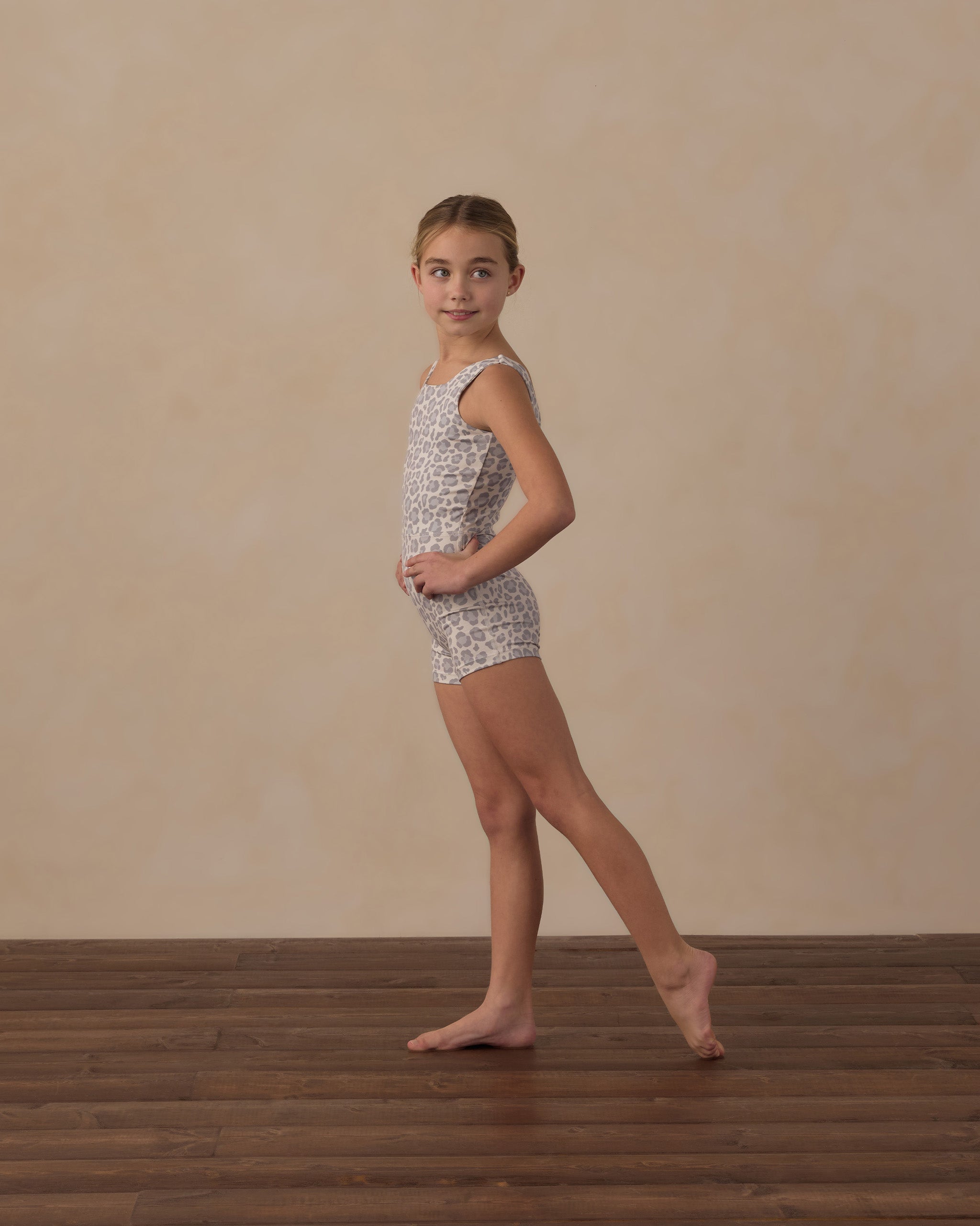 Malibu Bodysuit Blue Leopard - Rylee + Cru | Kids Clothes | Trendy Baby Clothes | Modern Infant Outfits |