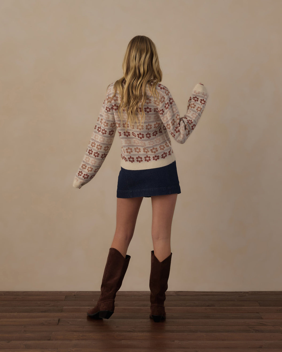 Teen Cheyenne Cardigan Flower Fair Isle - Rylee + Cru | Kids Clothes | Trendy Baby Clothes | Modern Infant Outfits |