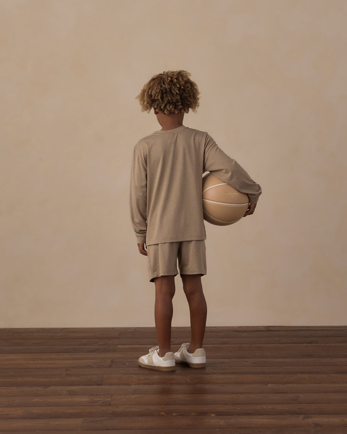 Long Sleeve Pocket Tee Heathered Olive - Rylee + Cru | Kids Clothes | Trendy Baby Clothes | Modern Infant Outfits |