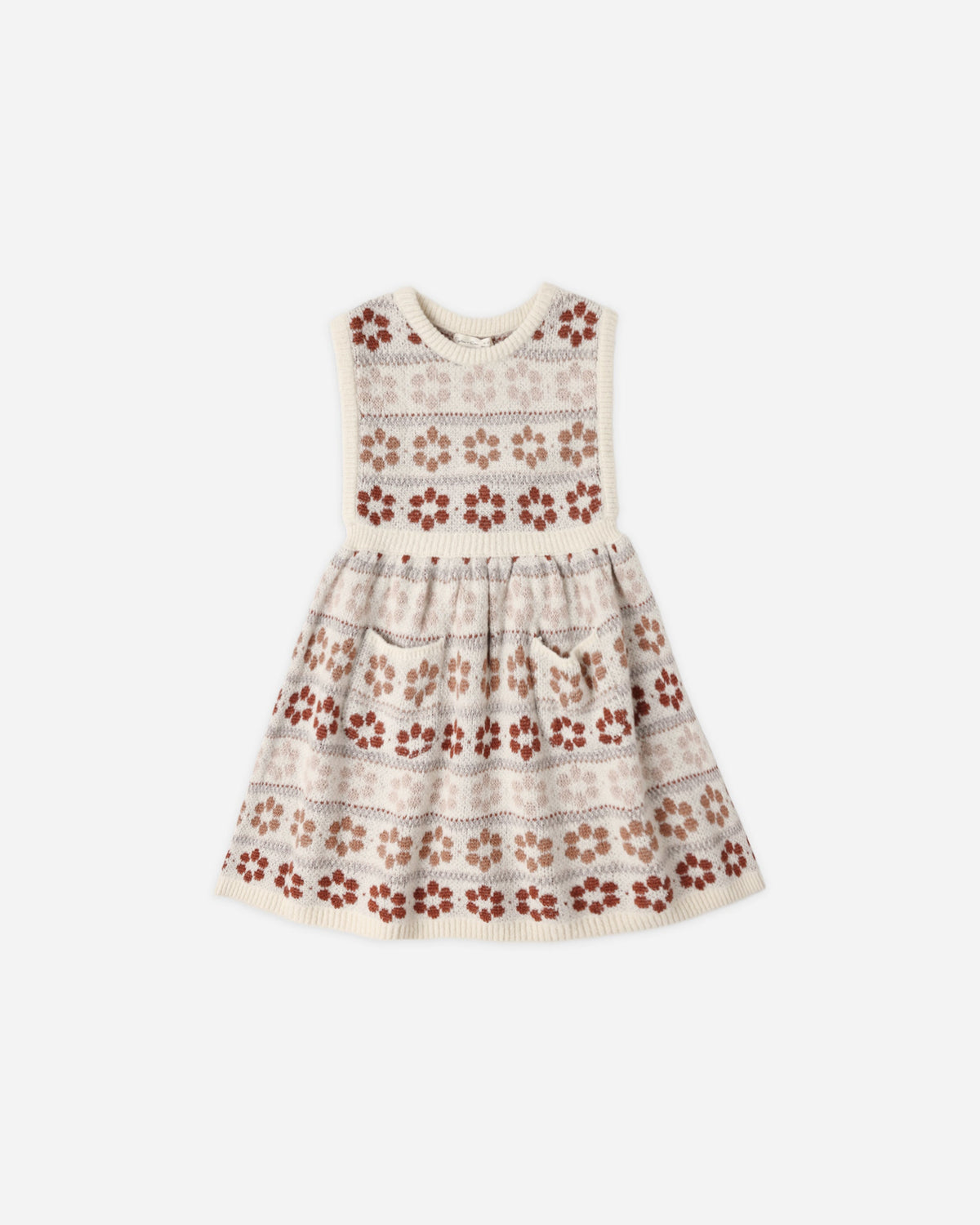 Violette Sweater Dress Flower Fair Isle - Rylee + Cru | Kids Clothes | Trendy Baby Clothes | Modern Infant Outfits |