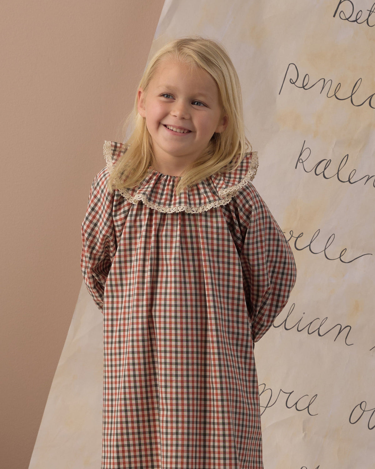 Girl's Nightgown Holiday Gingham - Rylee + Cru | Kids Clothes | Trendy Baby Clothes | Modern Infant Outfits |