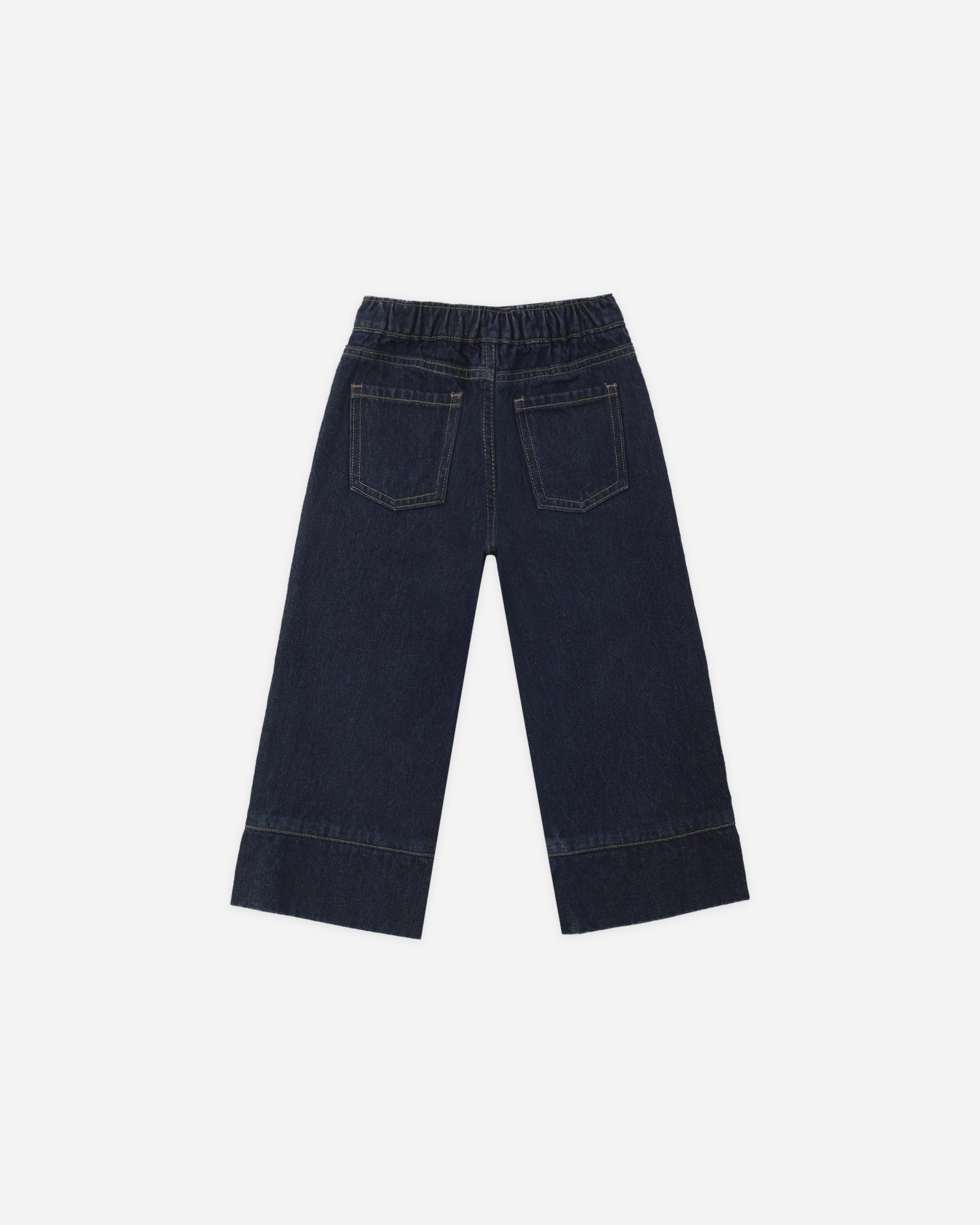 Patch Pocket Pant Dark Indigo - Rylee + Cru | Kids Clothes | Trendy Baby Clothes | Modern Infant Outfits |