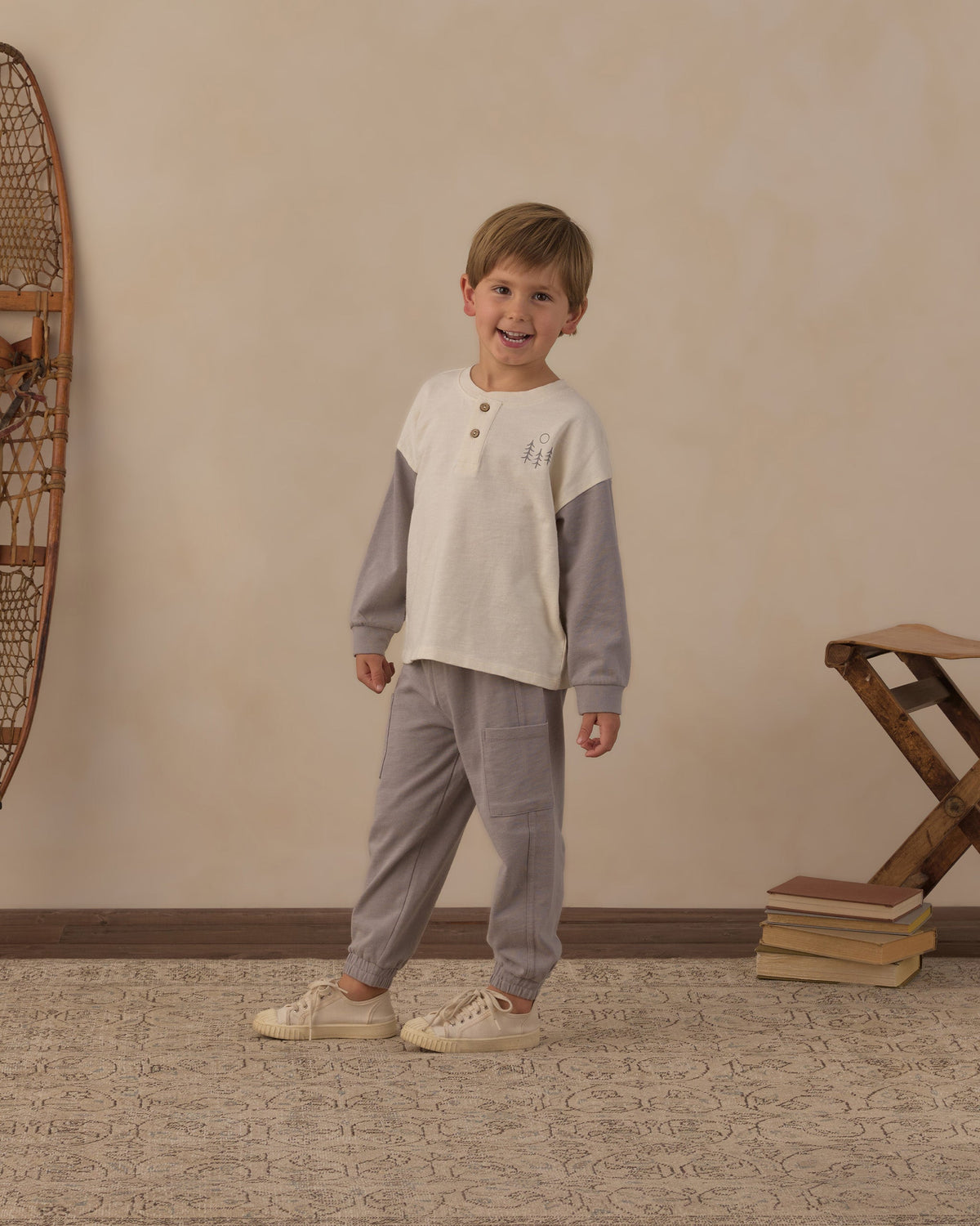 Cargo Jogger Dusty Blue - Rylee + Cru | Kids Clothes | Trendy Baby Clothes | Modern Infant Outfits |