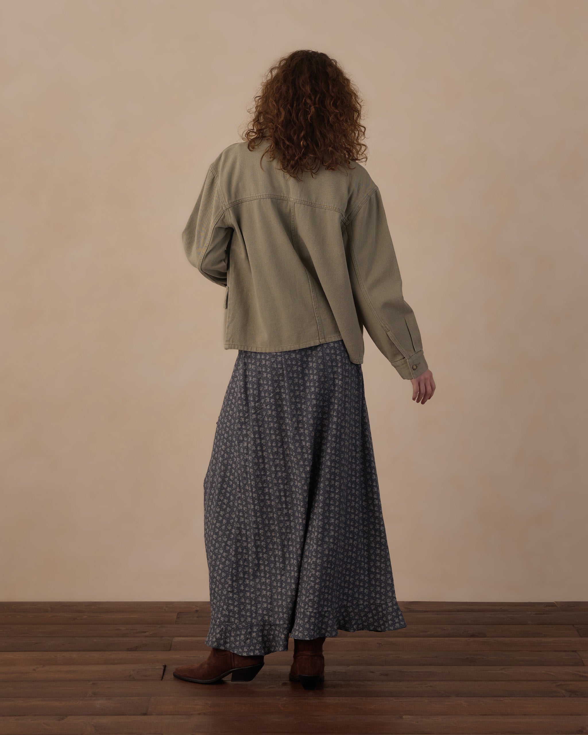 Veste Claire pour femme, vert sauge foncé
