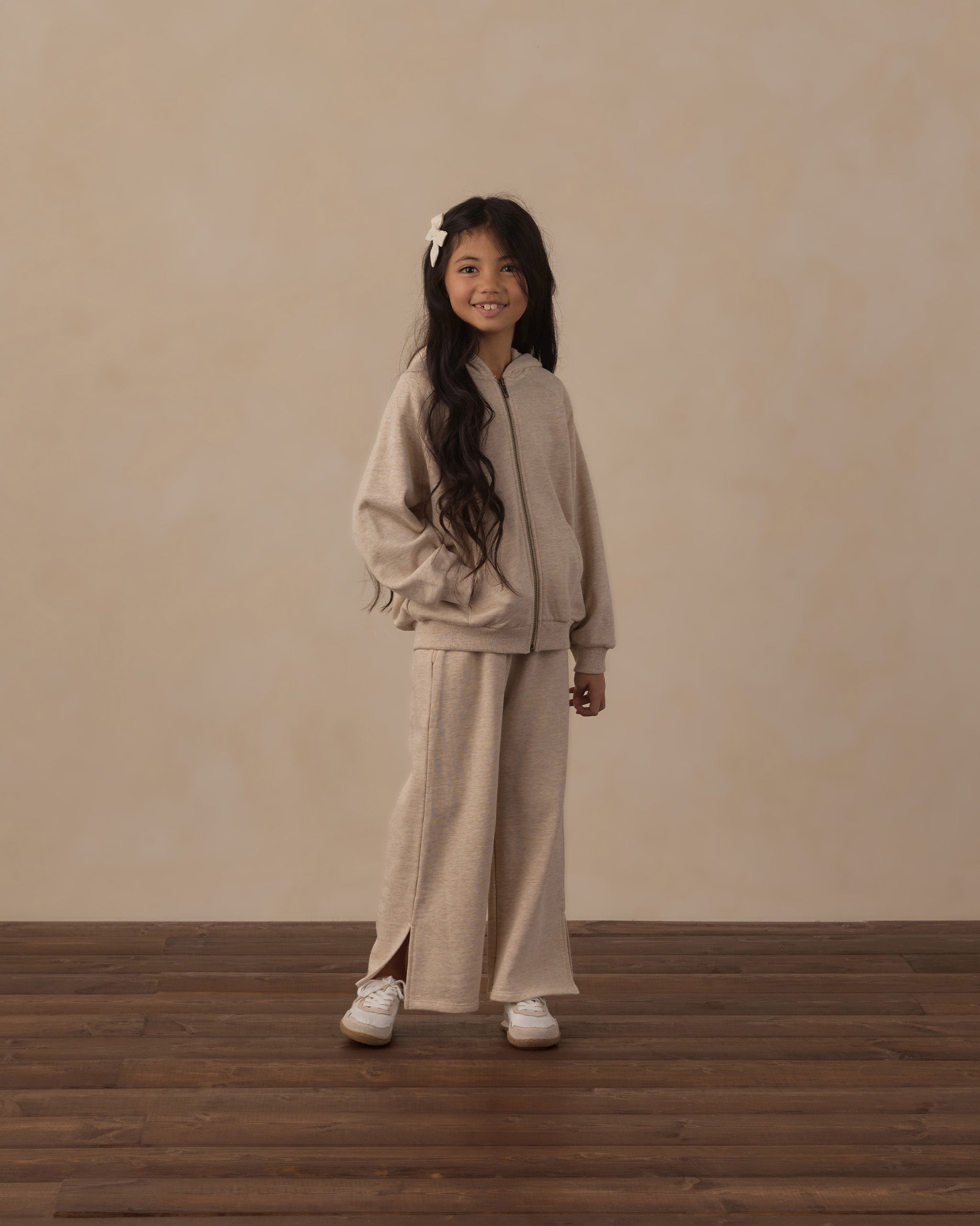 Hailey Sweatpant Heathered Ash - Rylee + Cru | Kids Clothes | Trendy Baby Clothes | Modern Infant Outfits |