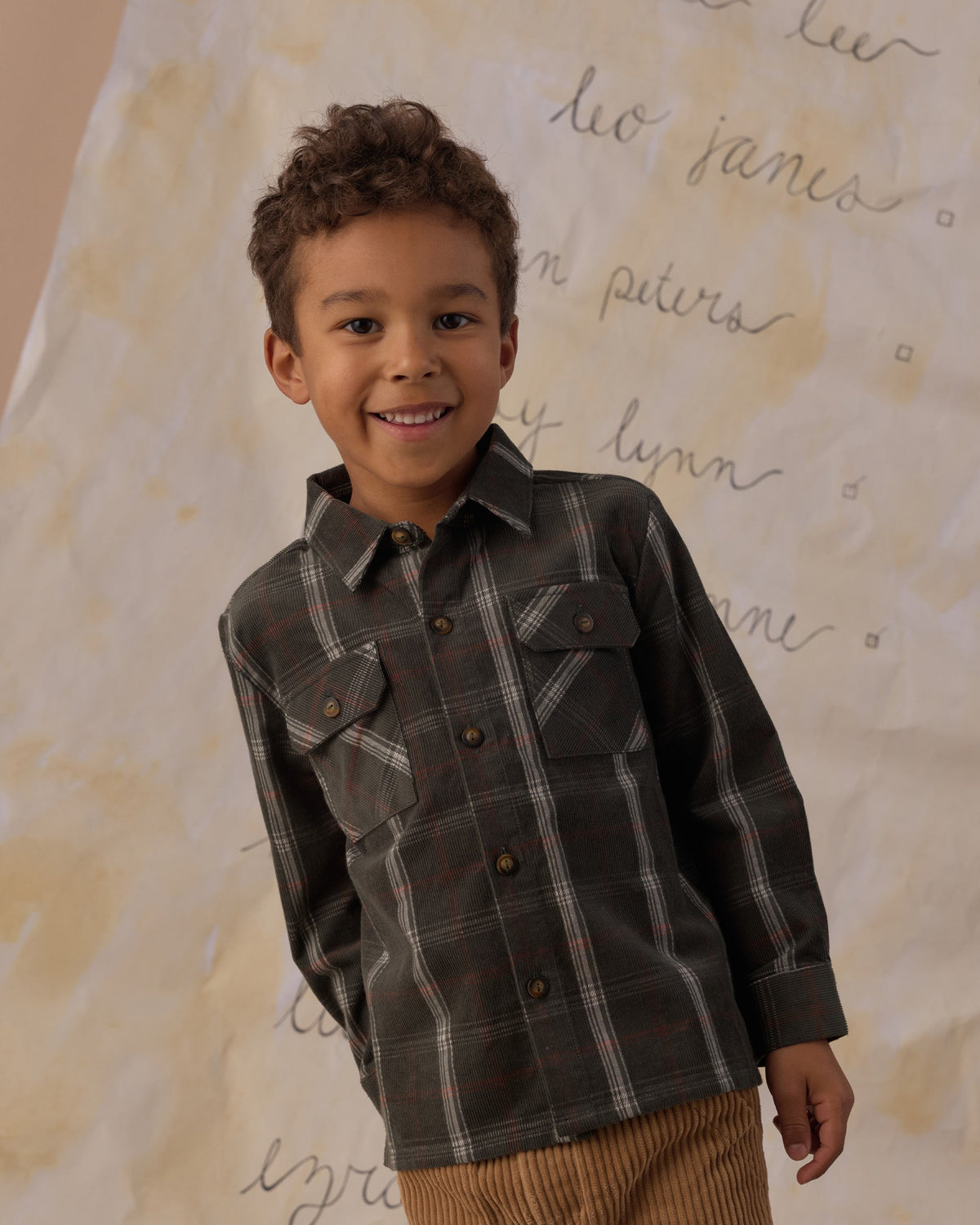 Pocketed Flannel Shirt Holiday Plaid - Rylee + Cru | Kids Clothes | Trendy Baby Clothes | Modern Infant Outfits |