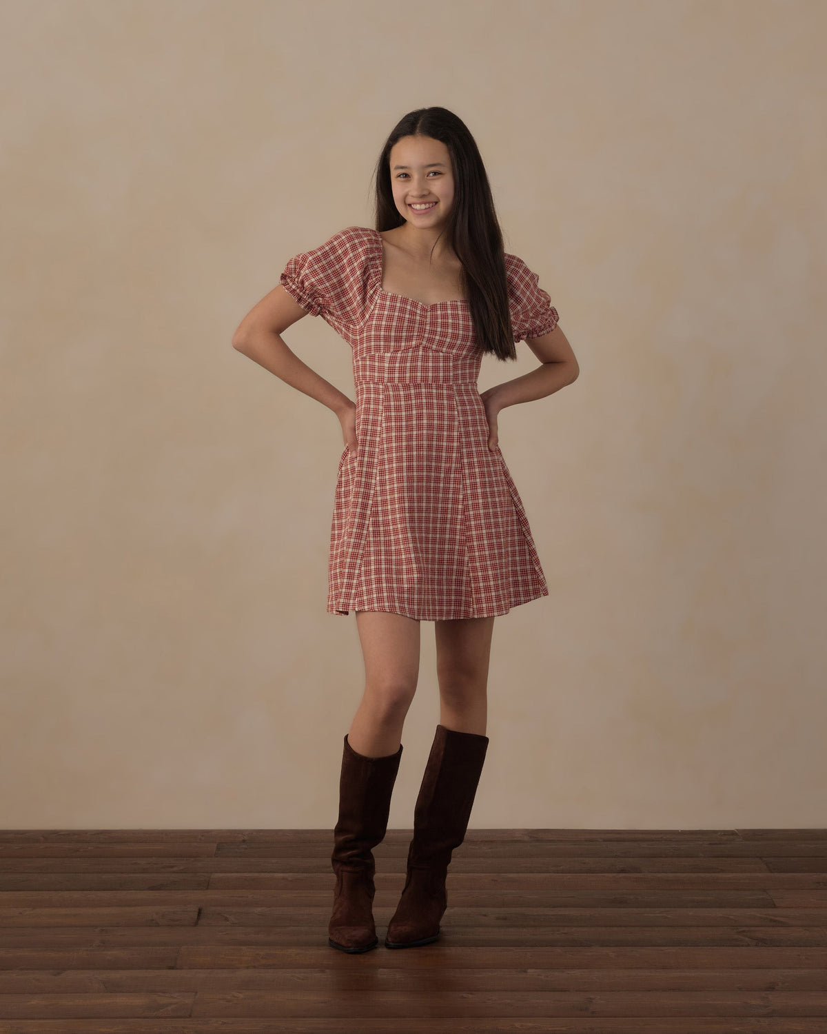 Teen Zoe Dress Vintage Plaid - Rylee + Cru | Kids Clothes | Trendy Baby Clothes | Modern Infant Outfits |