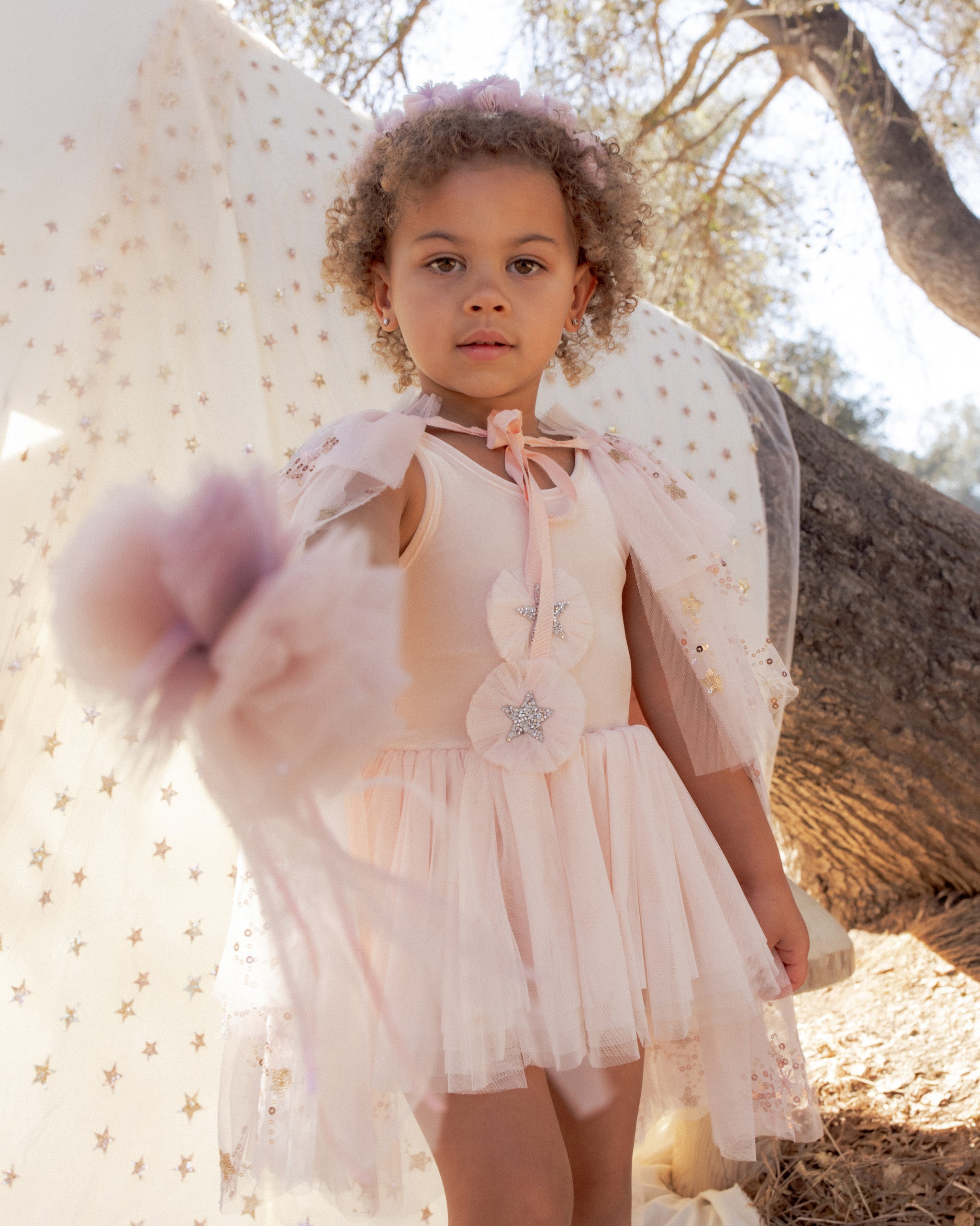 Pom Pom Crown + Wand Sugar Plum - Rylee + Cru | Kids Clothes | Trendy Baby Clothes | Modern Infant Outfits |