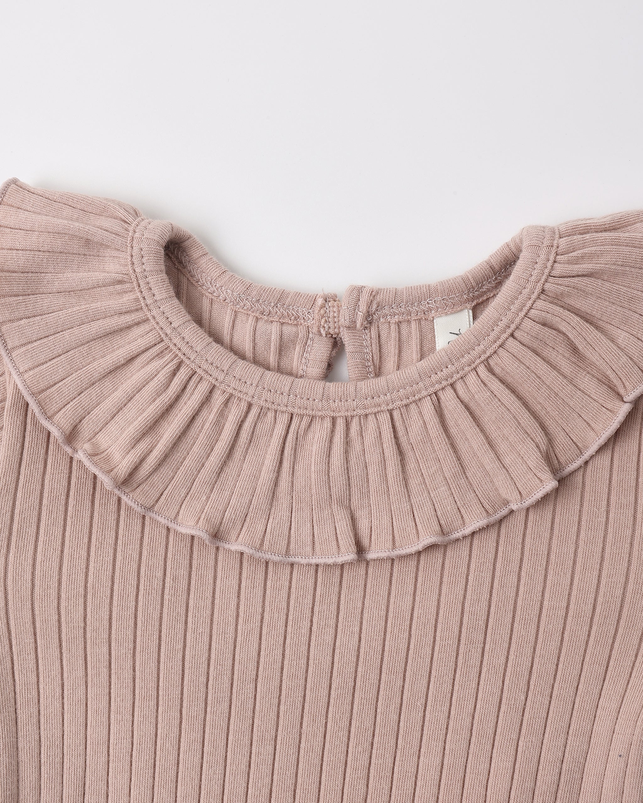 Ruffle Collar Bodysuit Rosewood - Rylee + Cru | Kids Clothes | Trendy Baby Clothes | Modern Infant Outfits |