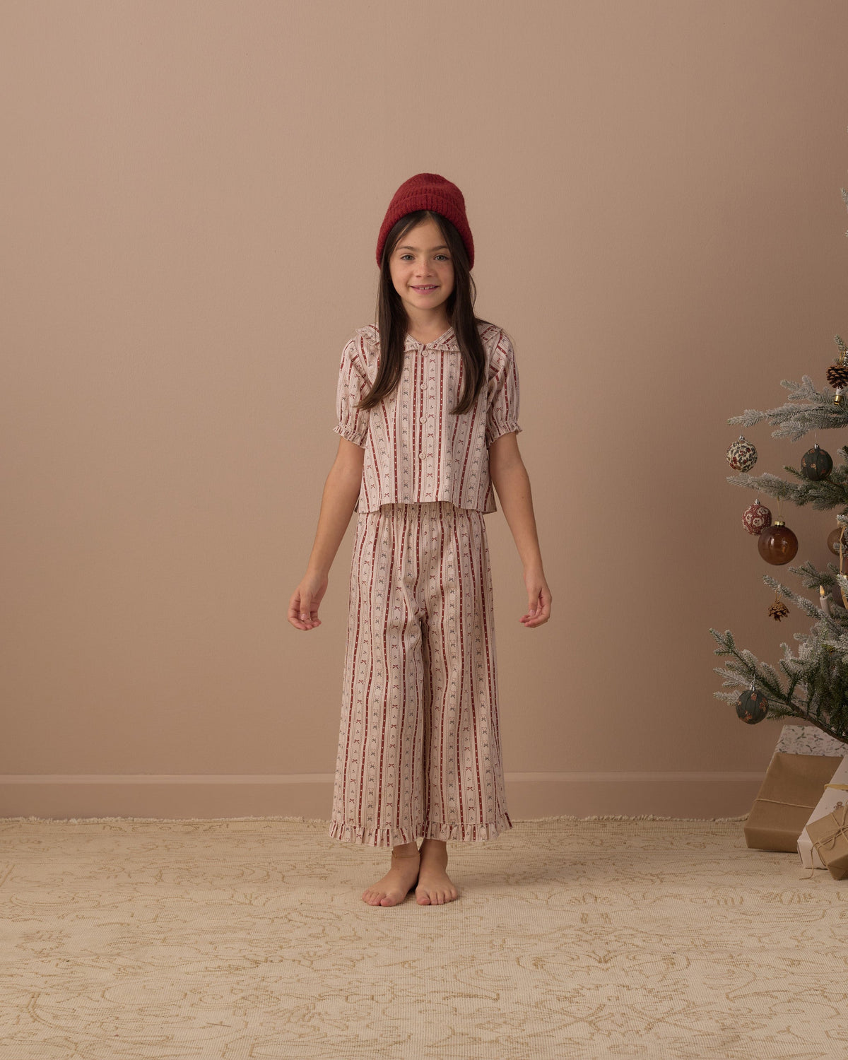 Ruffle Pajamas Candy Cane Lane - Rylee + Cru | Kids Clothes | Trendy Baby Clothes | Modern Infant Outfits |