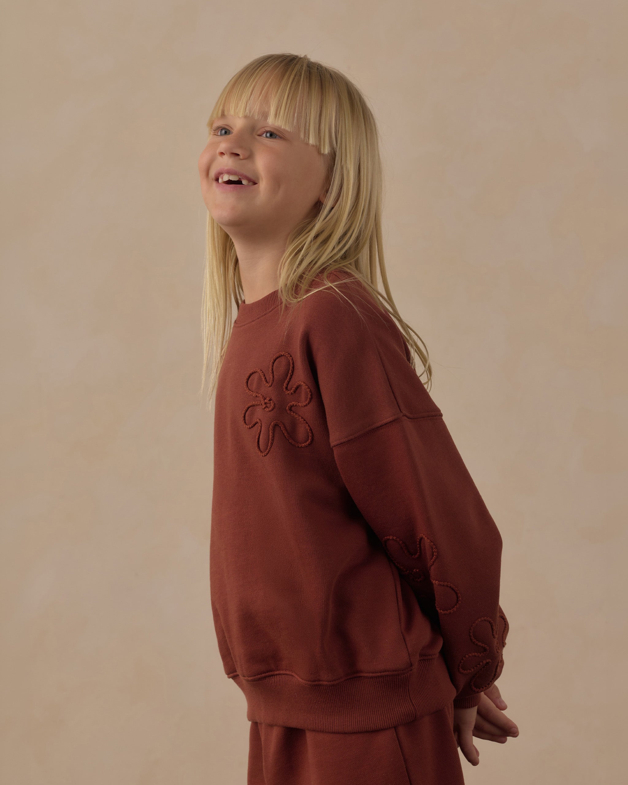 Baggy Sweatpant Brick - Rylee + Cru | Kids Clothes | Trendy Baby Clothes | Modern Infant Outfits |