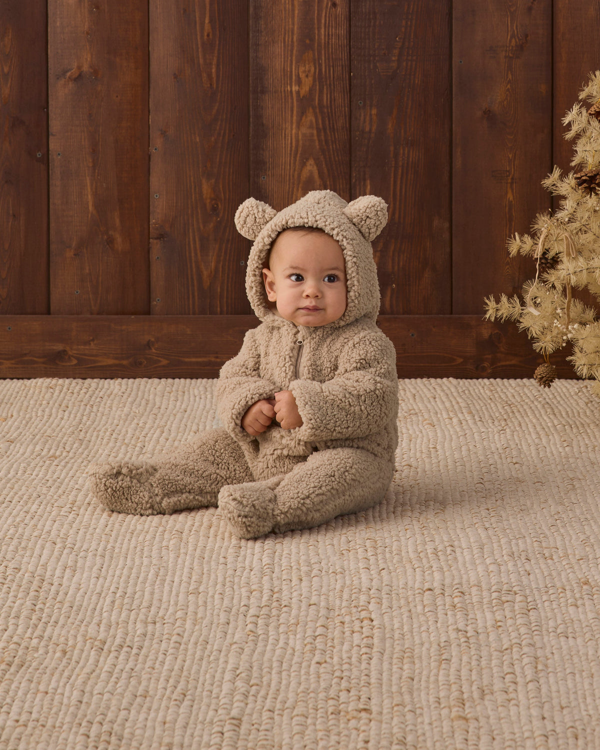 Bear Jumpsuit Latte - Rylee + Cru | Kids Clothes | Trendy Baby Clothes | Modern Infant Outfits |