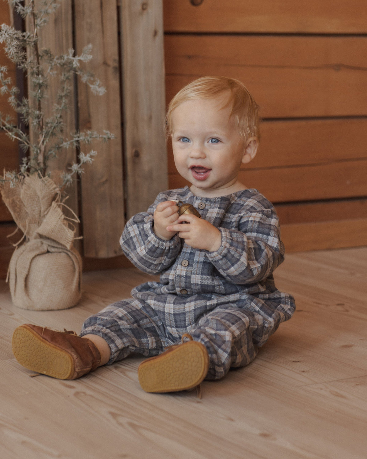 Relaxed Woven Jumpsuit Winter Plaid - Rylee + Cru | Kids Clothes | Trendy Baby Clothes | Modern Infant Outfits |
