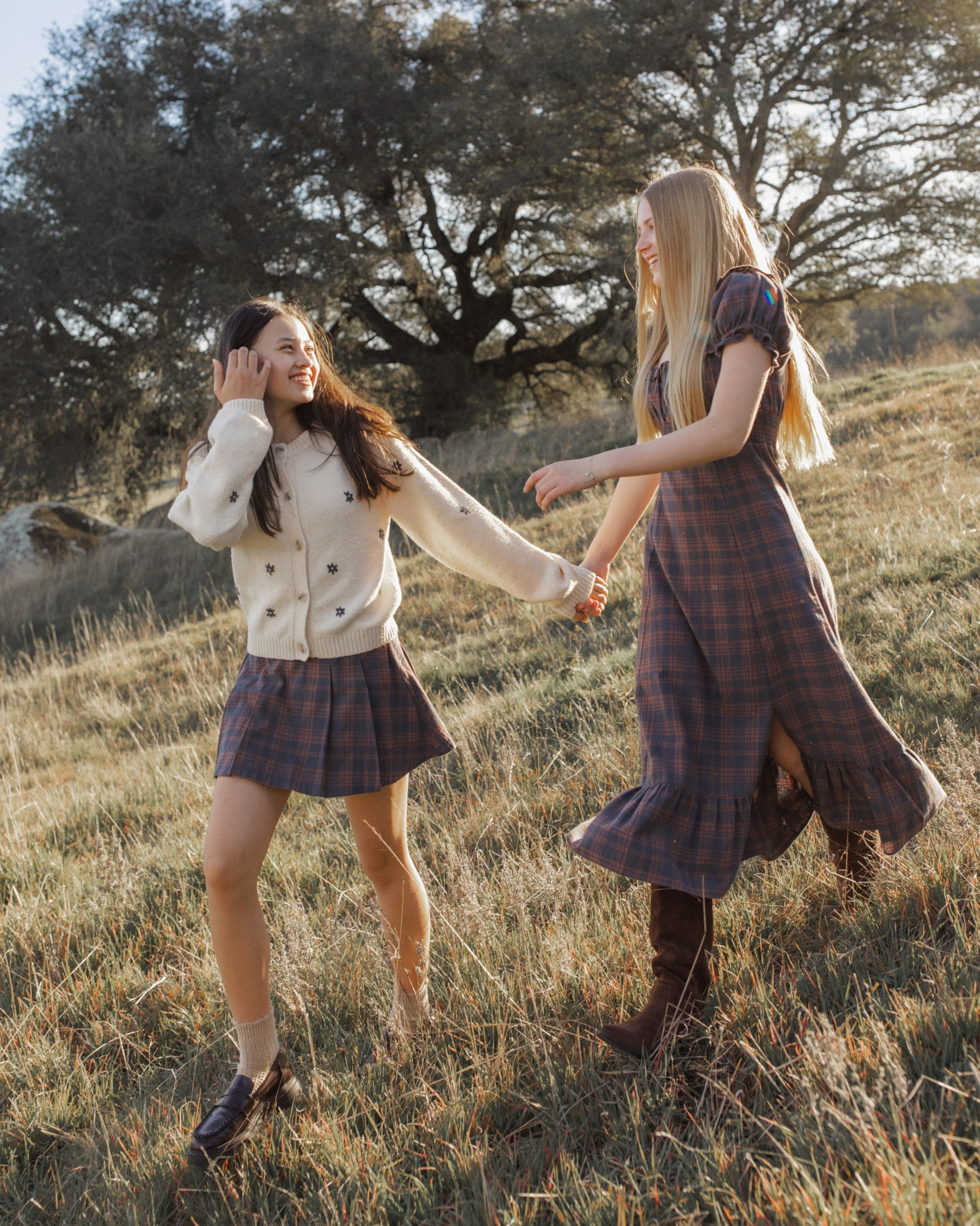 Teen Pleated Skirt Midnight Plaid - Rylee + Cru | Kids Clothes | Trendy Baby Clothes | Modern Infant Outfits |