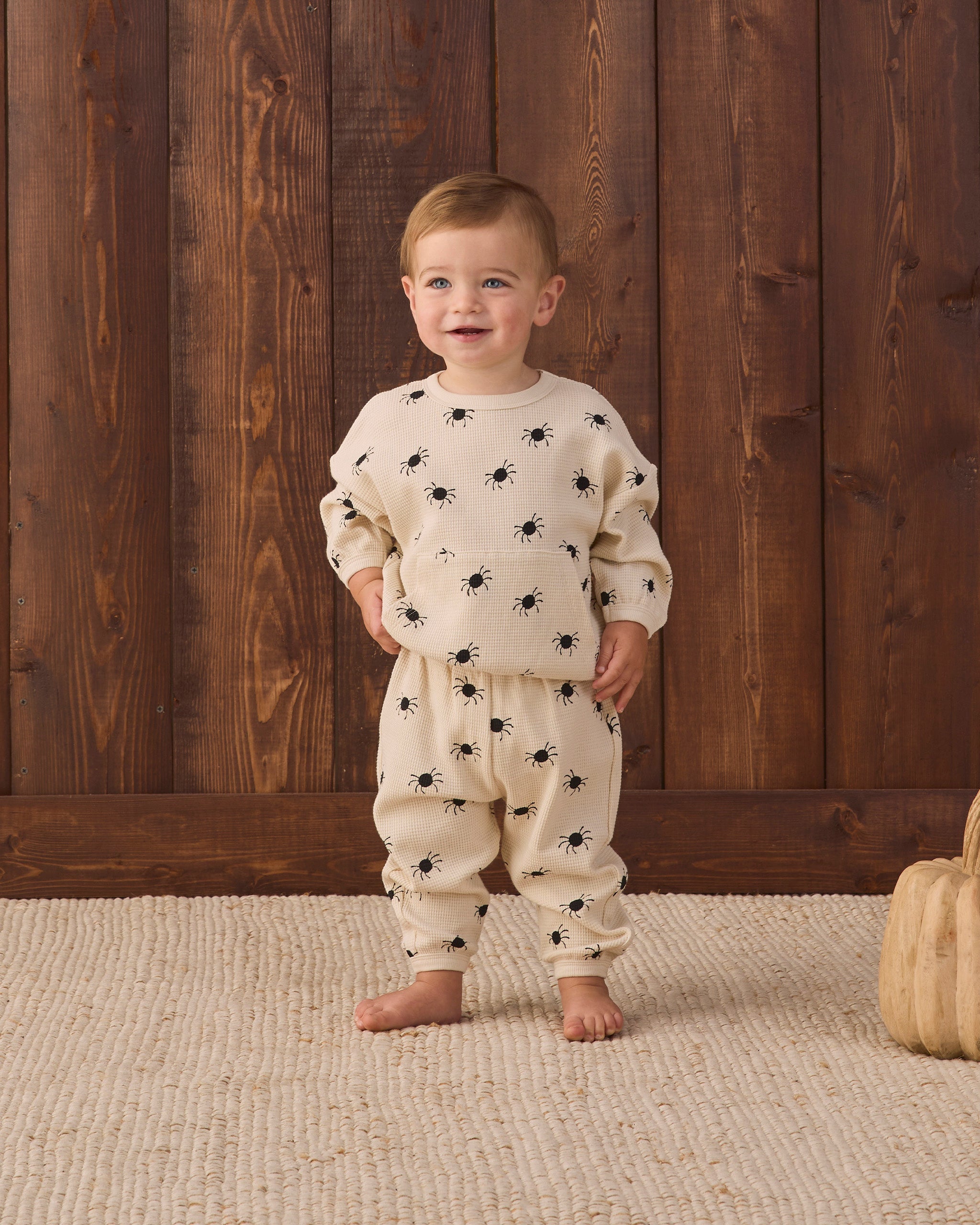 Waffle Slouch Set Bitsy Spider - Rylee + Cru | Kids Clothes | Trendy Baby Clothes | Modern Infant Outfits |