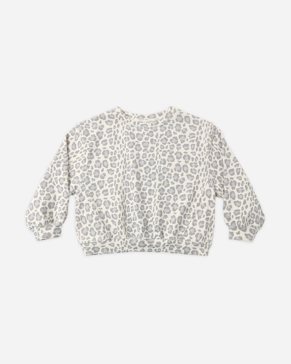 Oversized Sweatshirt Blue Leopard - Rylee + Cru | Kids Clothes | Trendy Baby Clothes | Modern Infant Outfits |
