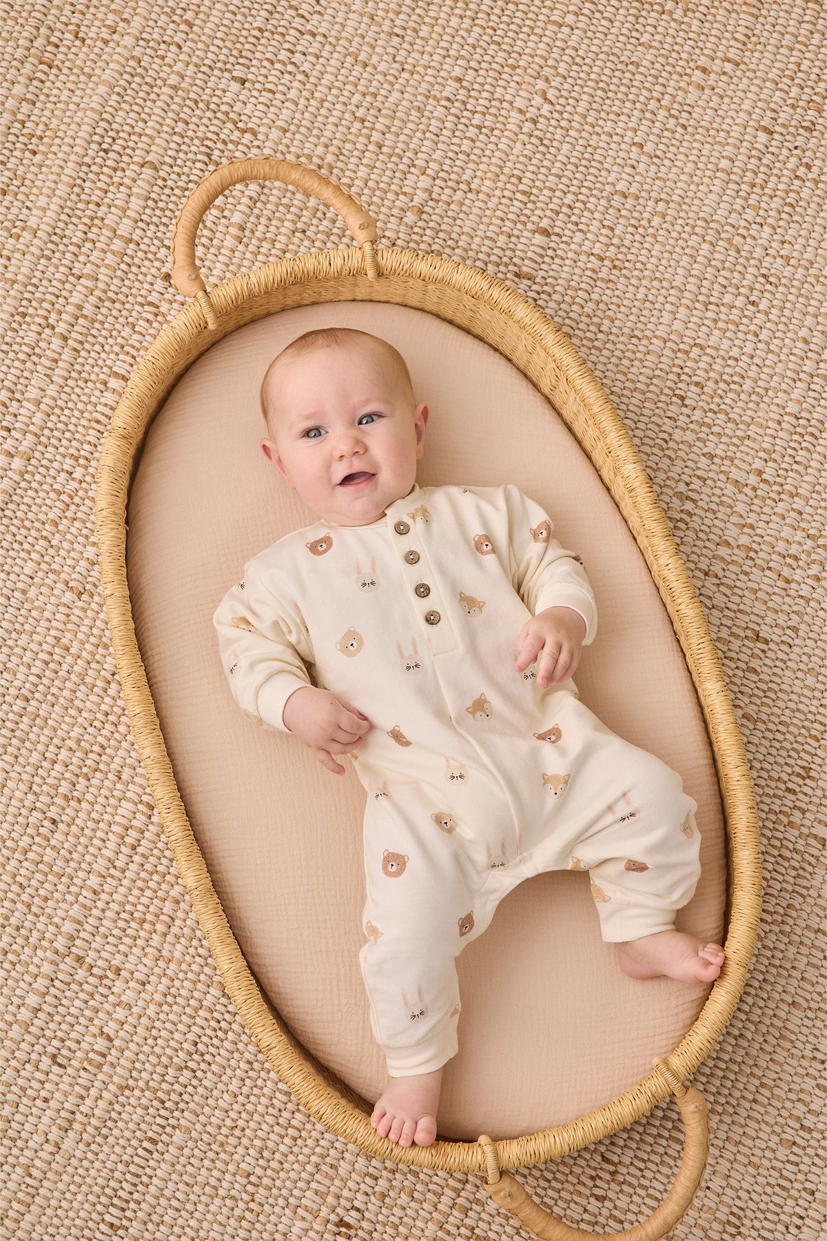 Relaxed Fleece Jumpsuit Critters - Rylee + Cru | Kids Clothes | Trendy Baby Clothes | Modern Infant Outfits |