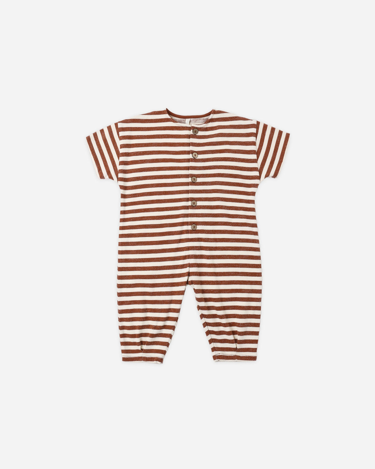 Hayes Jumpsuit Brick Stripe - Rylee + Cru | Kids Clothes | Trendy Baby Clothes | Modern Infant Outfits |