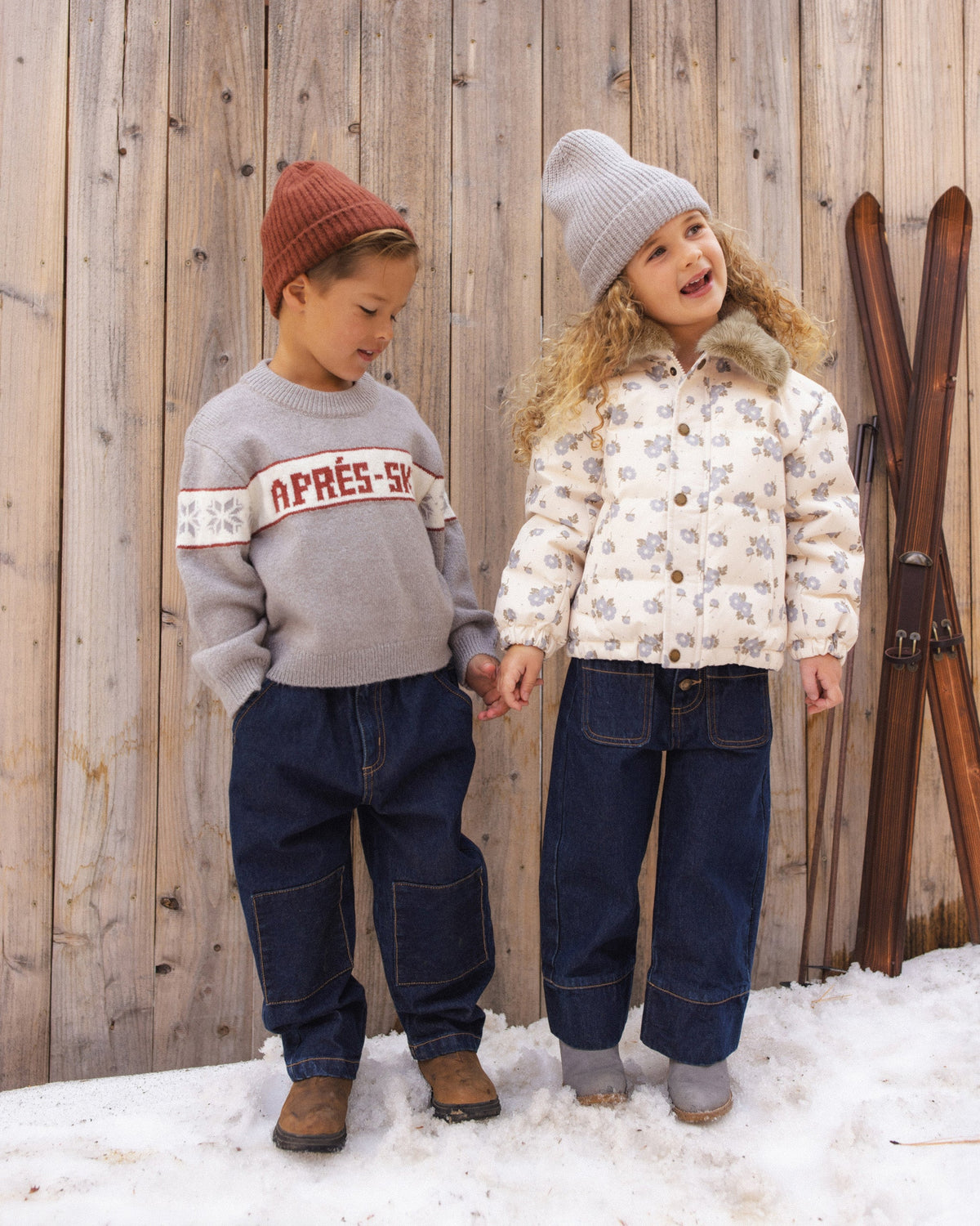 Patch Pocket Pant Dark Indigo - Rylee + Cru | Kids Clothes | Trendy Baby Clothes | Modern Infant Outfits |