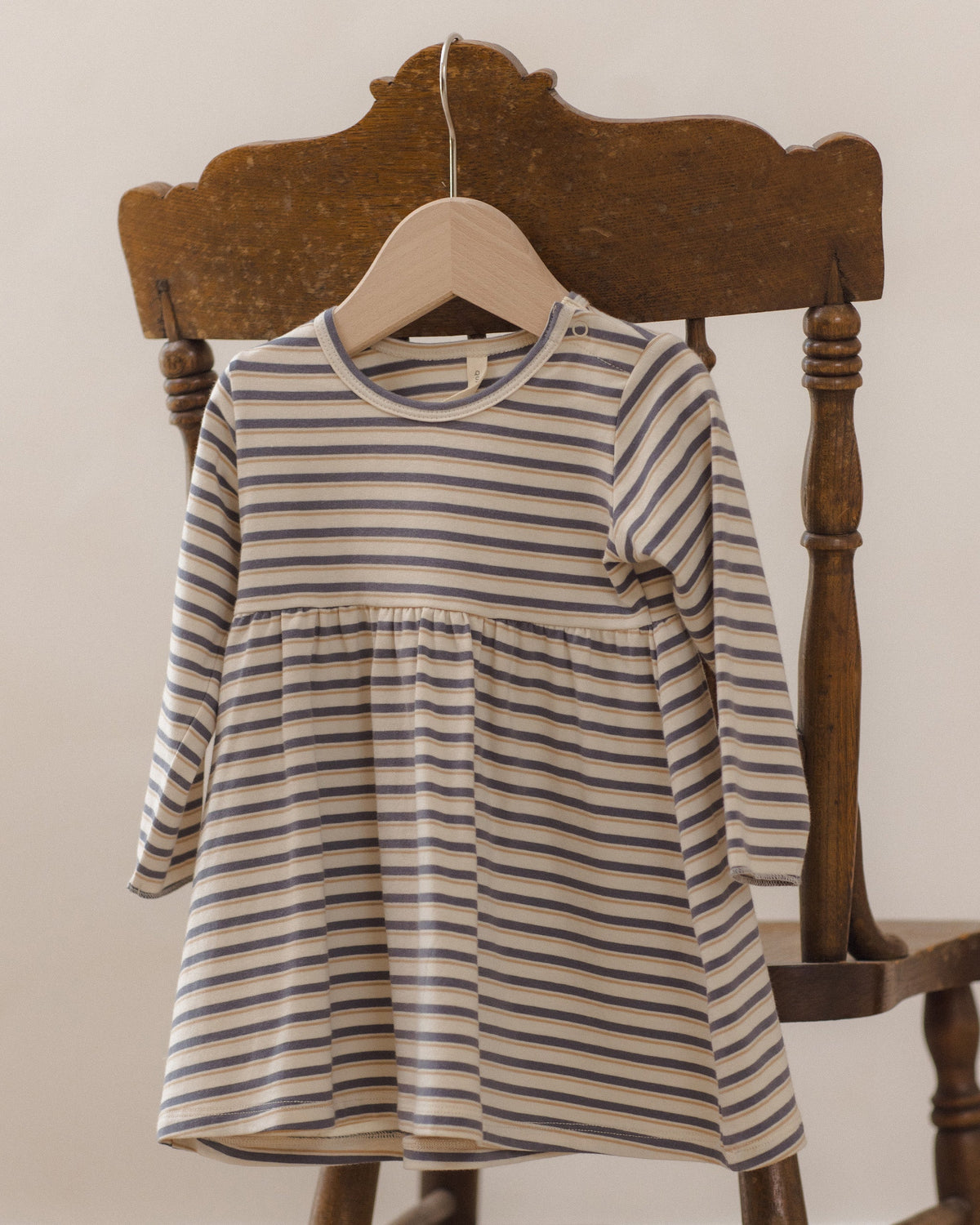 Long Sleeve Baby Dress Vintage Stripe - Rylee + Cru | Kids Clothes | Trendy Baby Clothes | Modern Infant Outfits |