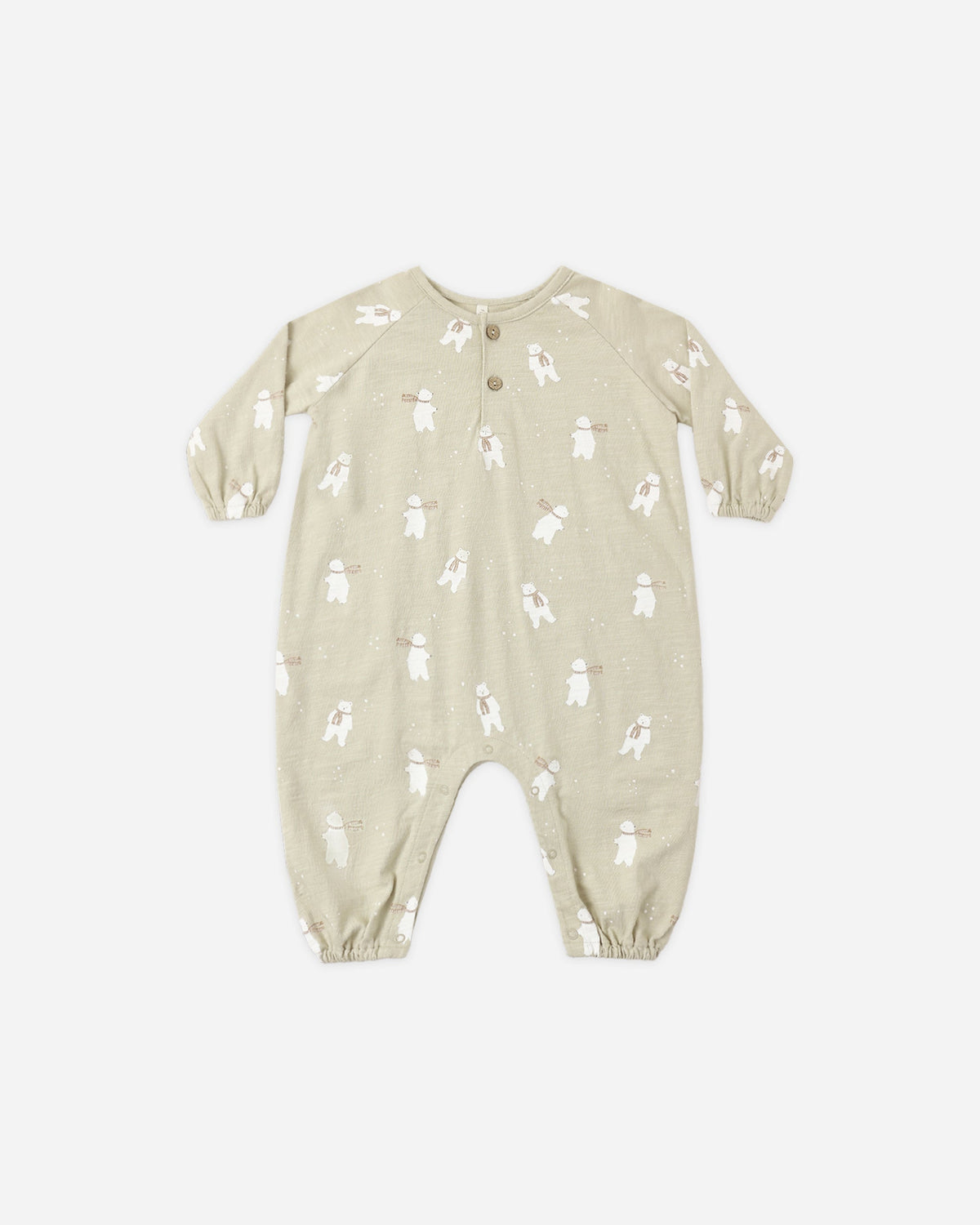 Henley Jumpsuit Polar Bears - Rylee + Cru | Kids Clothes | Trendy Baby Clothes | Modern Infant Outfits |