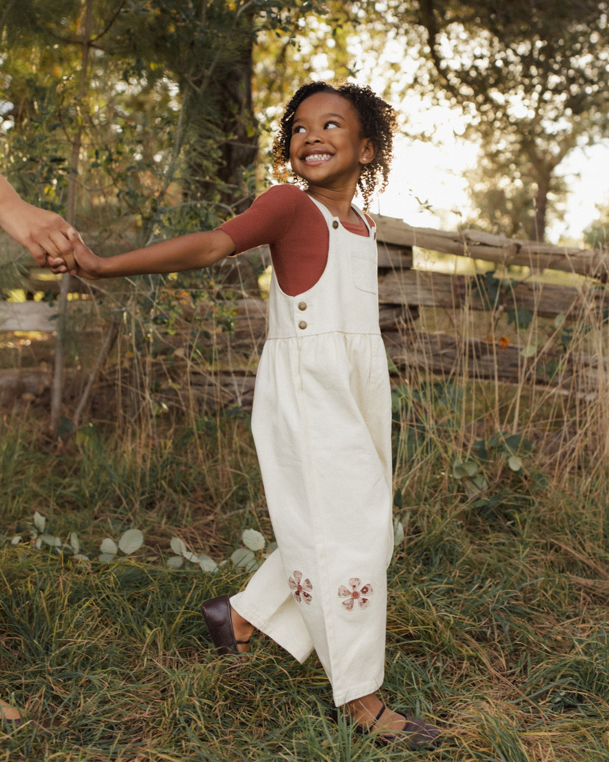 Wide Leg Overall Daisy Patches - Rylee + Cru | Kids Clothes | Trendy Baby Clothes | Modern Infant Outfits |