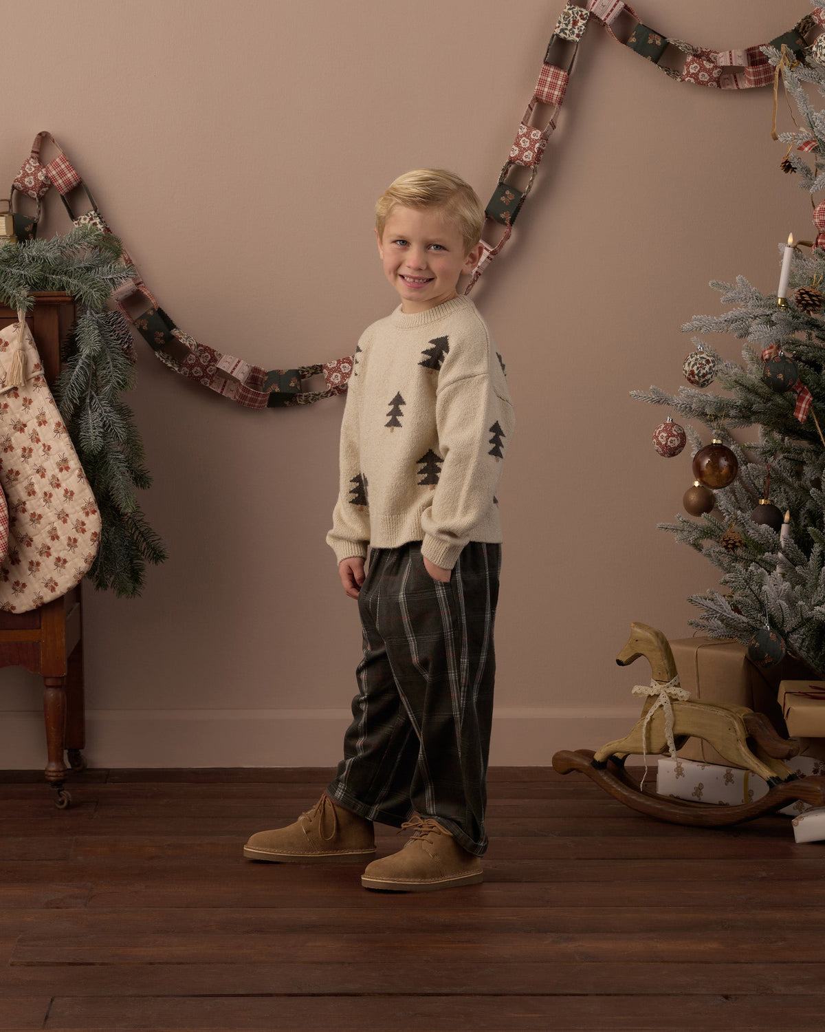 Palmer Pant Holiday Plaid - Rylee + Cru | Kids Clothes | Trendy Baby Clothes | Modern Infant Outfits |