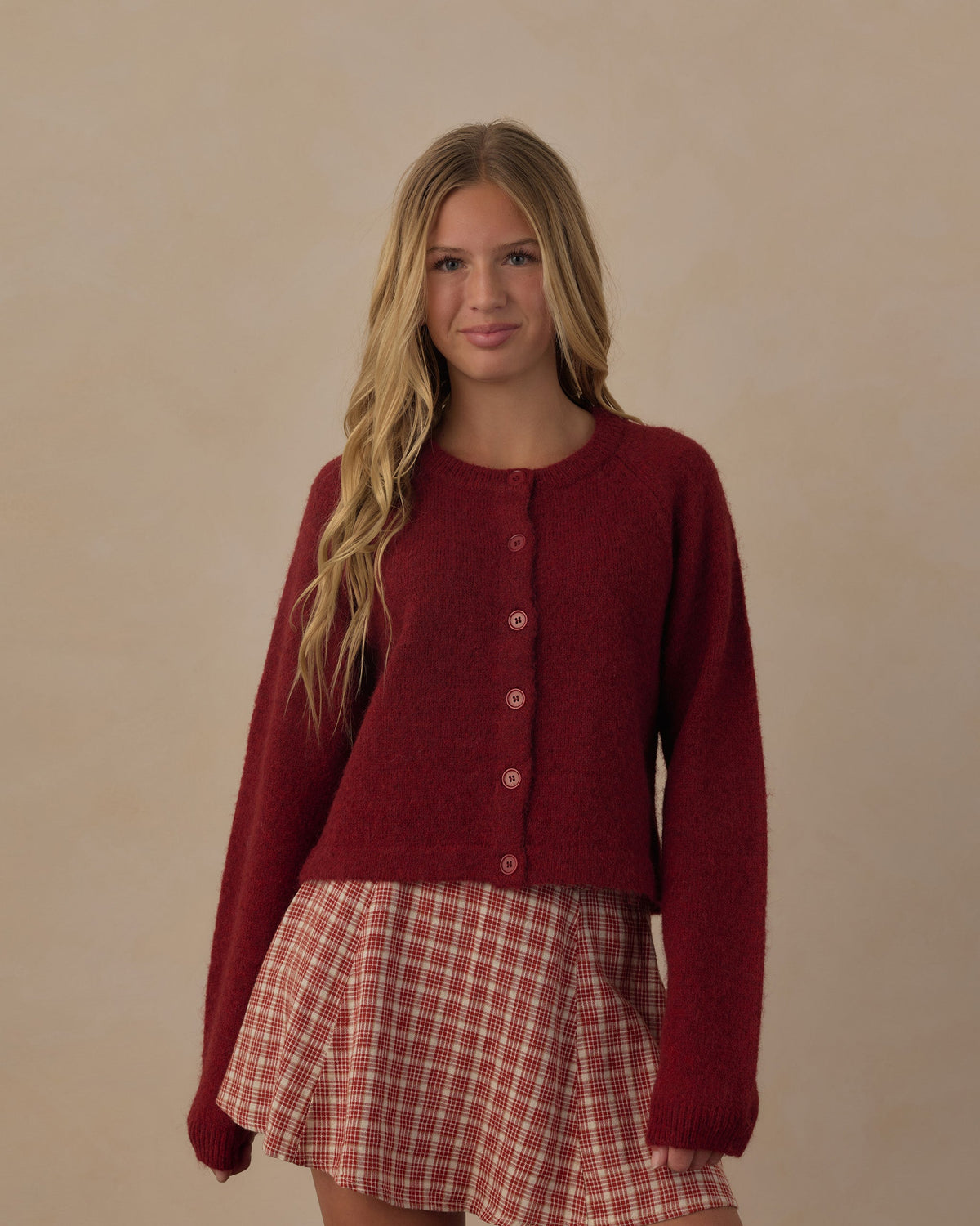Teen Fuzzy Cardigan Ruby - Rylee + Cru | Kids Clothes | Trendy Baby Clothes | Modern Infant Outfits |