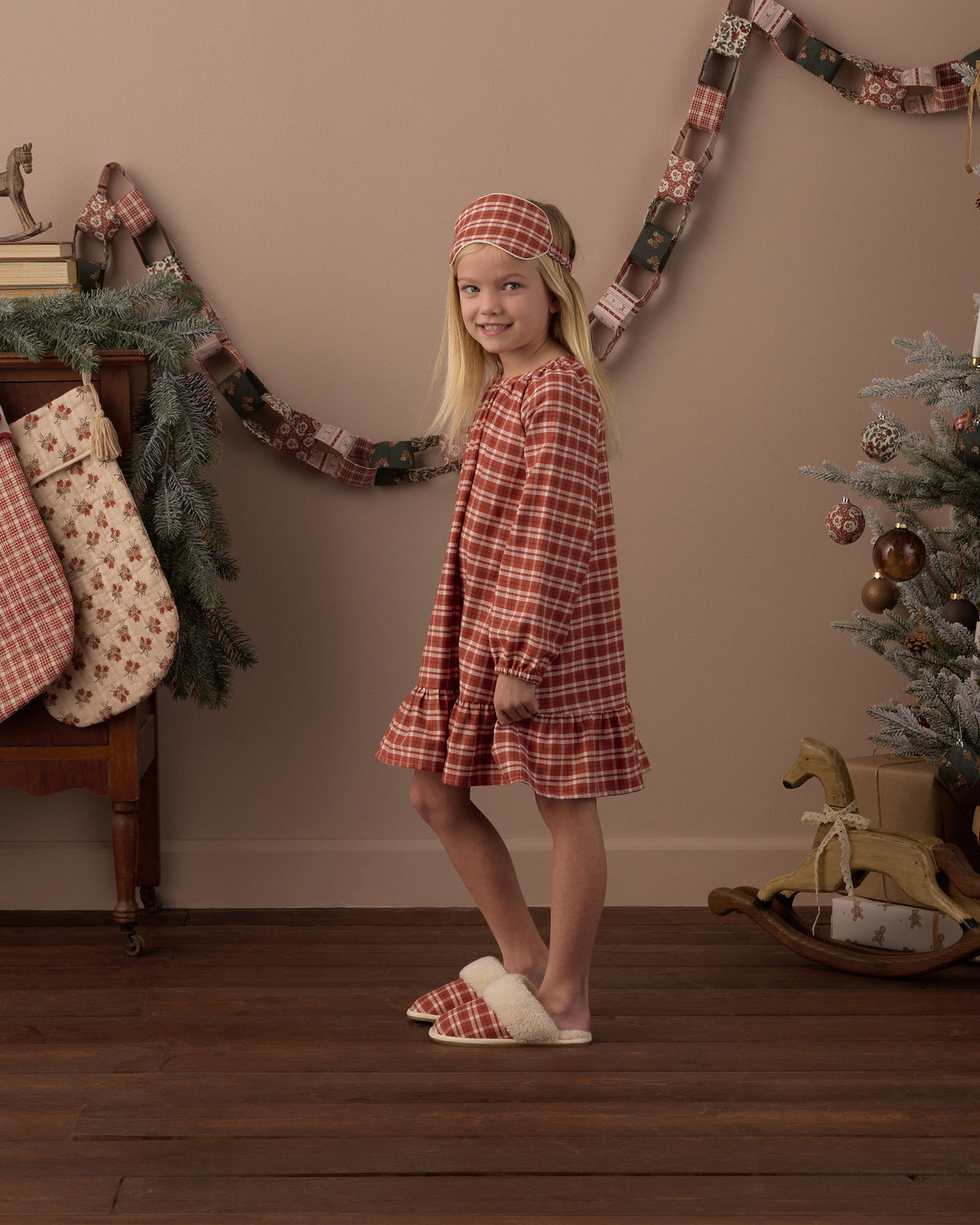 Slippers Ruby Plaid - Rylee + Cru | Kids Clothes | Trendy Baby Clothes | Modern Infant Outfits |
