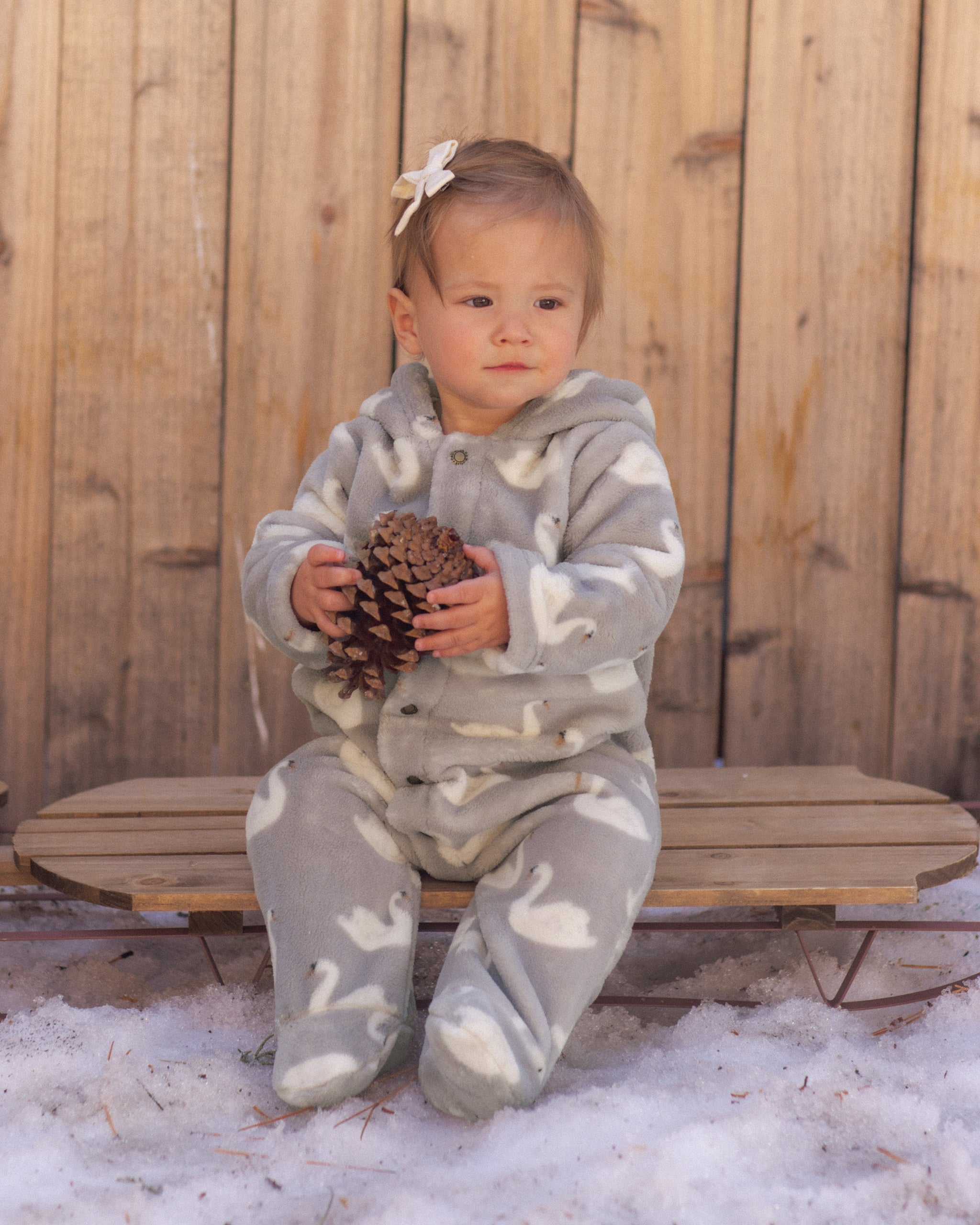 Bows, Set of 2 Ivory - Rylee + Cru | Kids Clothes | Trendy Baby Clothes | Modern Infant Outfits |