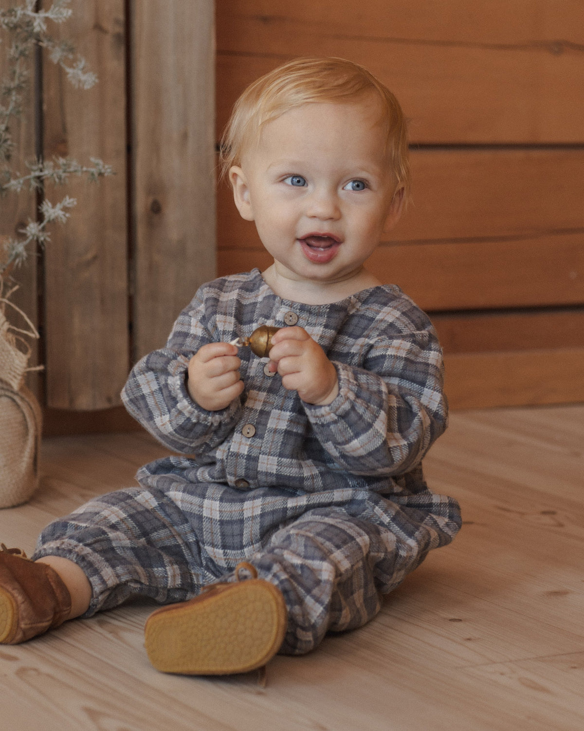 Relaxed Woven Jumpsuit Winter Plaid - Rylee + Cru | Kids Clothes | Trendy Baby Clothes | Modern Infant Outfits |