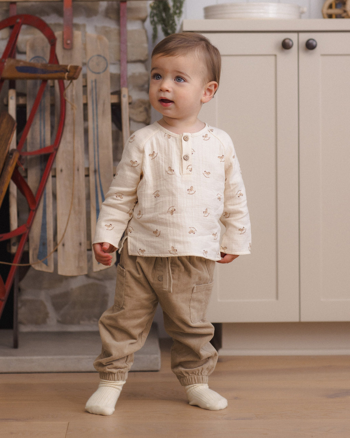 Zion Shirt Rocking Horse - Rylee + Cru | Kids Clothes | Trendy Baby Clothes | Modern Infant Outfits |
