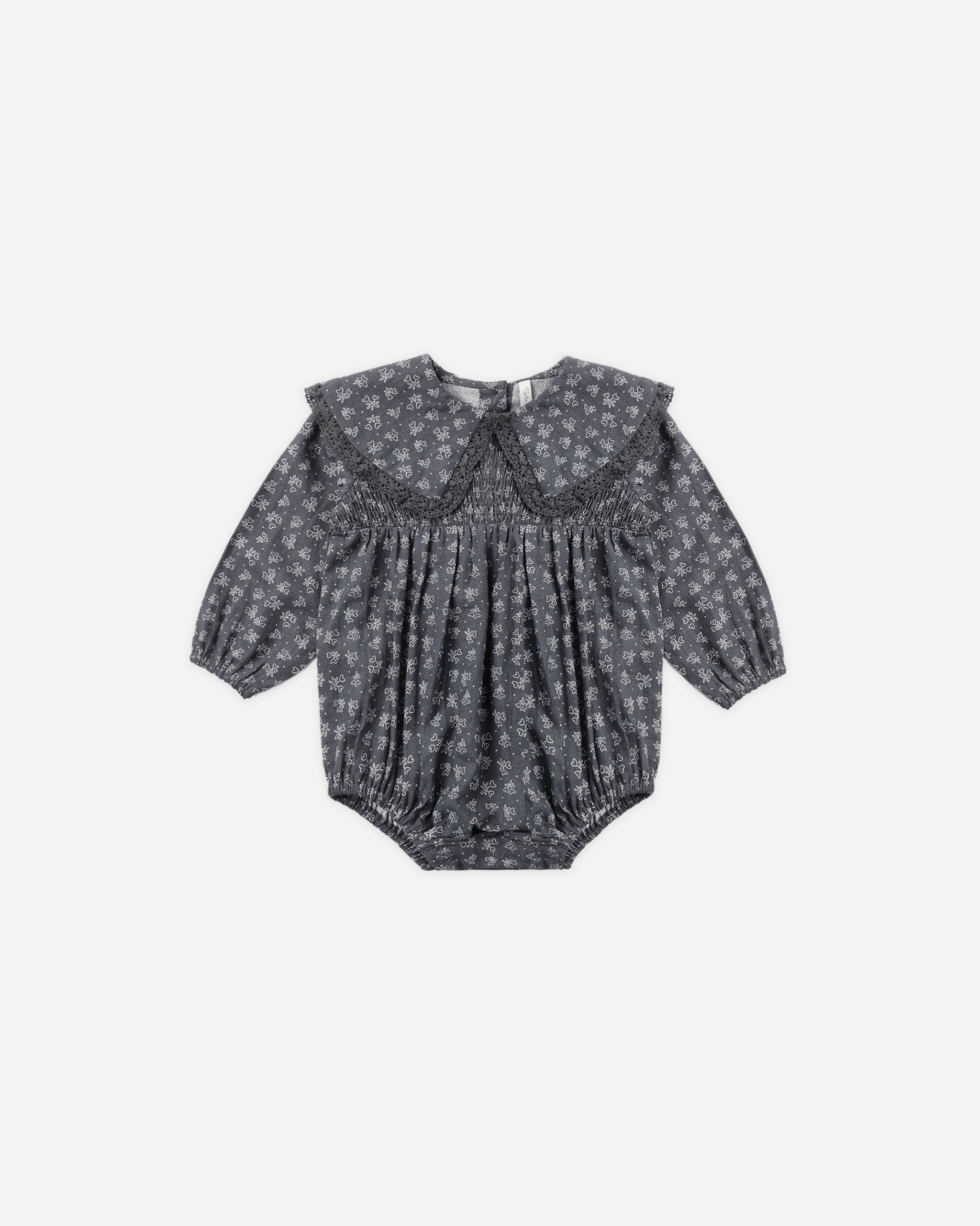 Fern Romper Heart Ditsy - Rylee + Cru | Kids Clothes | Trendy Baby Clothes | Modern Infant Outfits |
