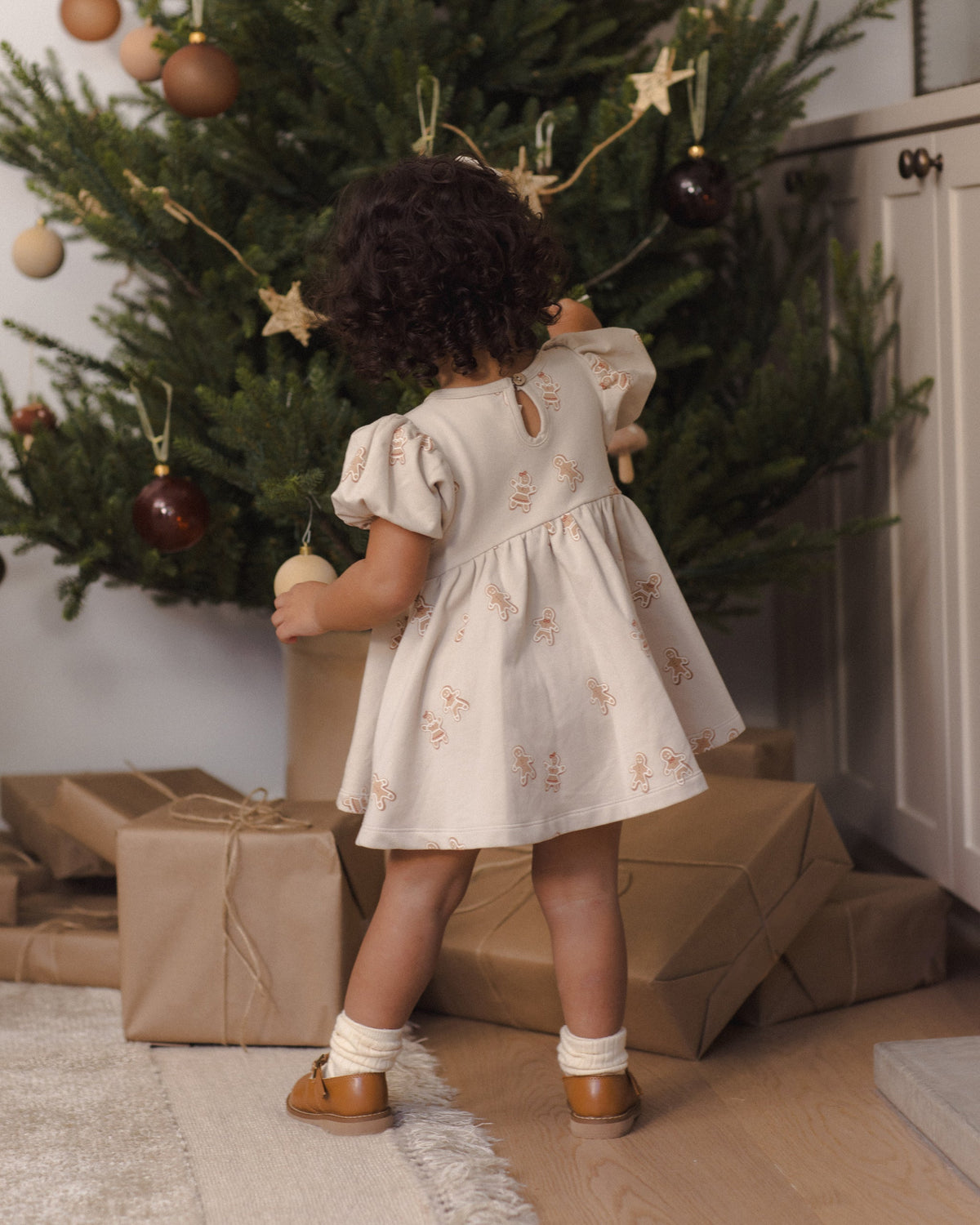 Darla Dress Gingerbread - Rylee + Cru | Kids Clothes | Trendy Baby Clothes | Modern Infant Outfits |