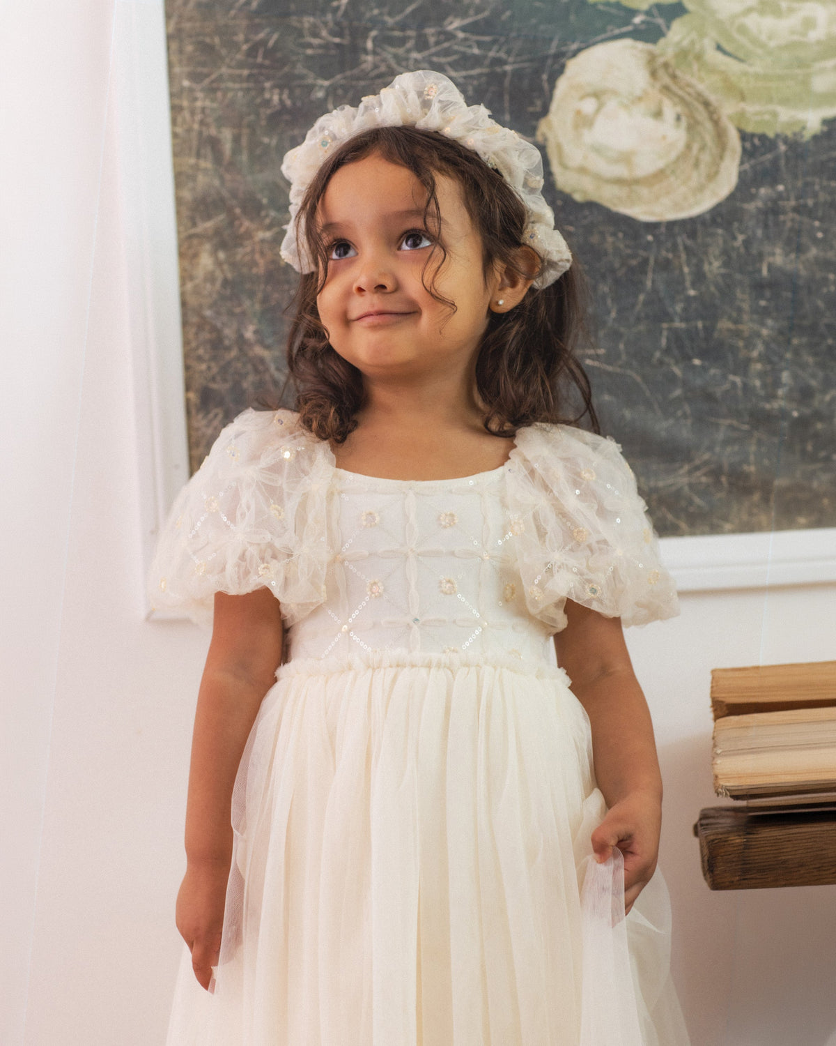 Gathered Headband Ivory