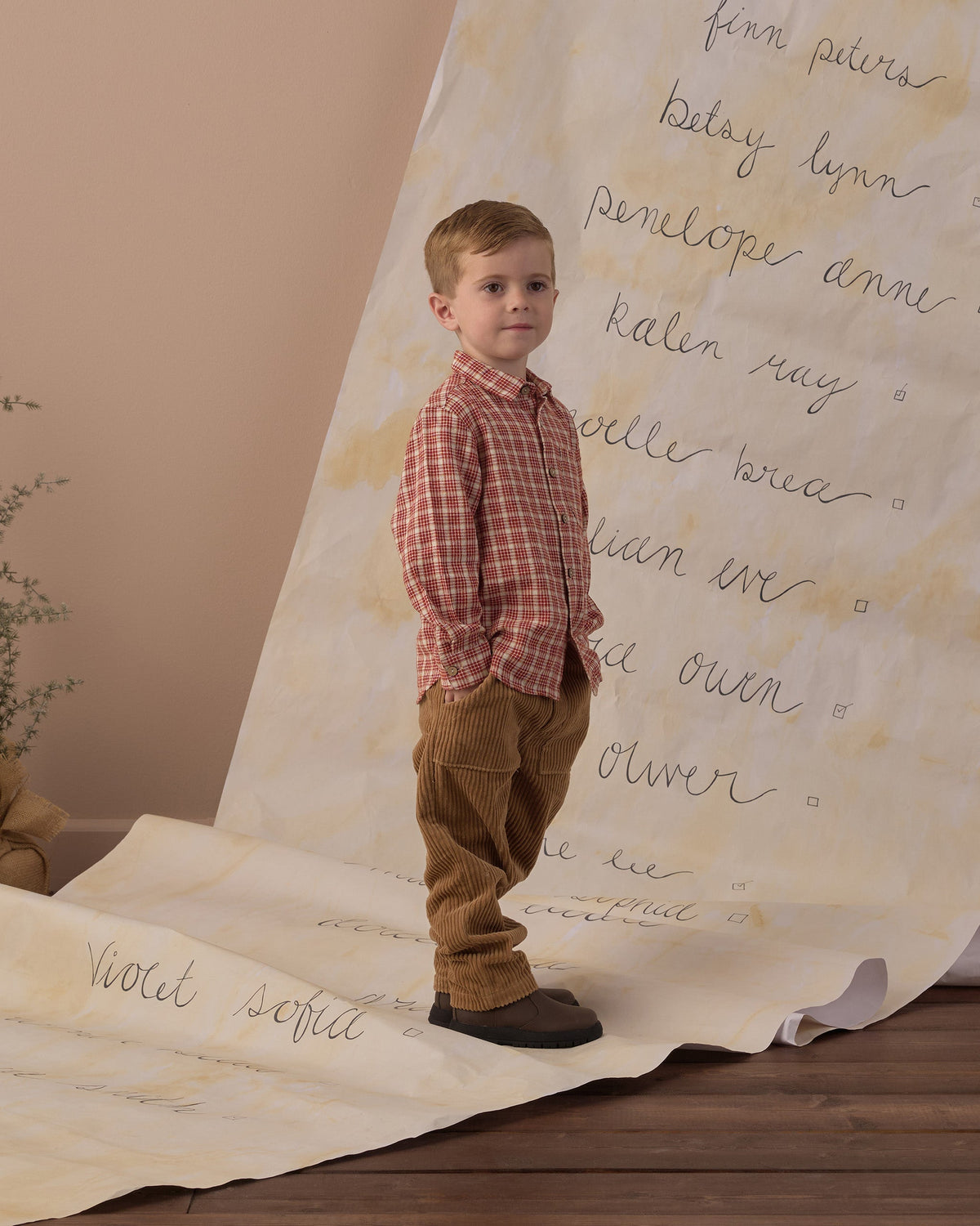 Collared Long Sleeve Shirt Vintage Plaid - Rylee + Cru | Kids Clothes | Trendy Baby Clothes | Modern Infant Outfits |