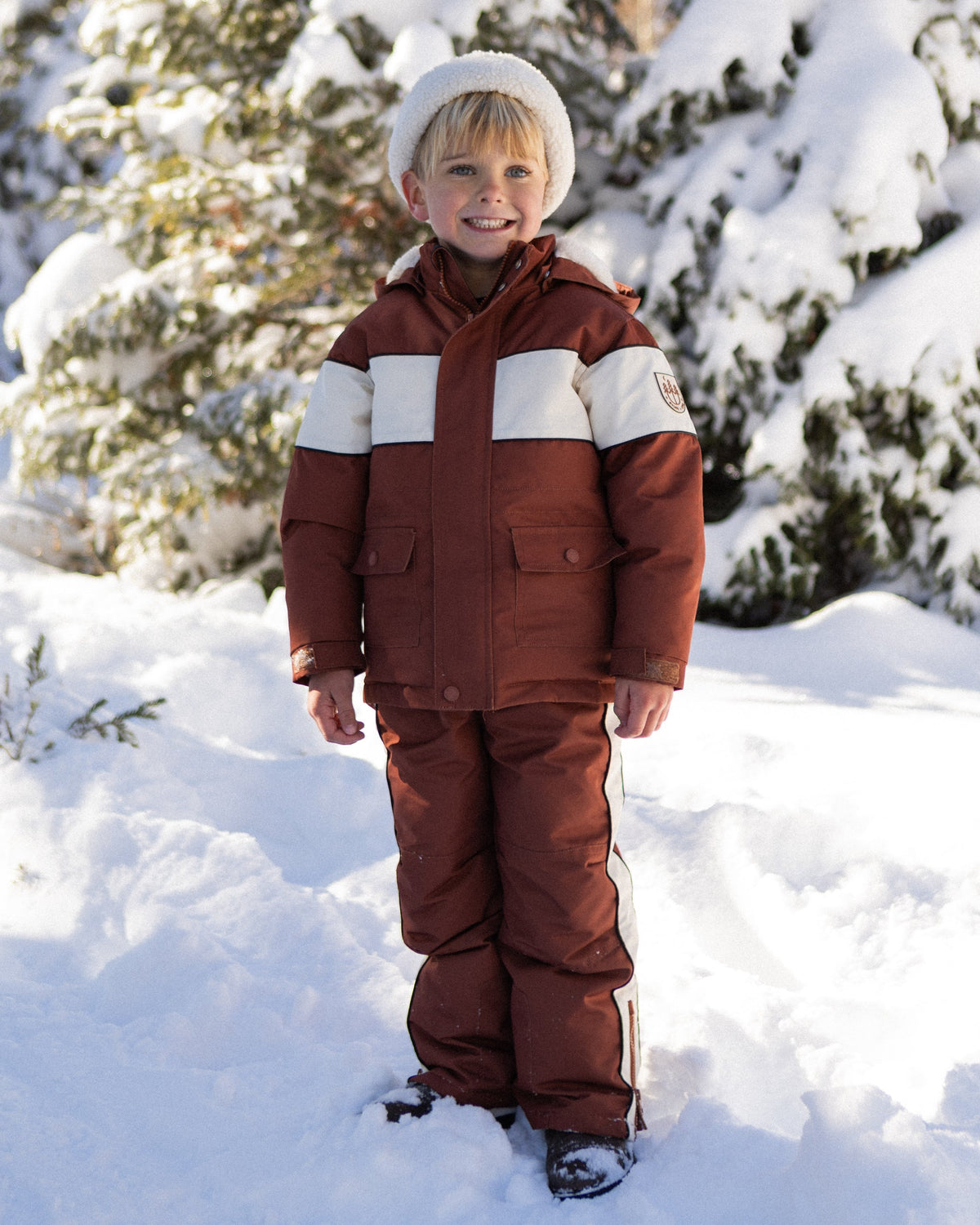Parka Ski Jacket Brick - Rylee + Cru | Kids Clothes | Trendy Baby Clothes | Modern Infant Outfits |