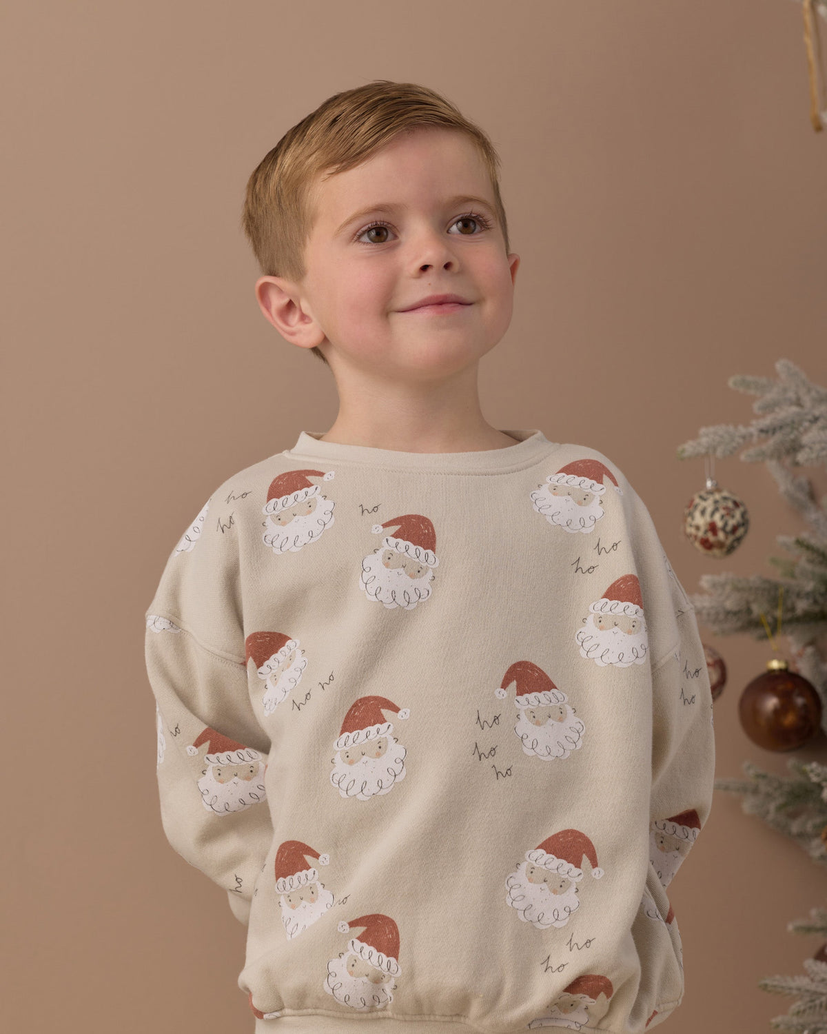 Relaxed Sweatshirt Santa - Rylee + Cru | Kids Clothes | Trendy Baby Clothes | Modern Infant Outfits |