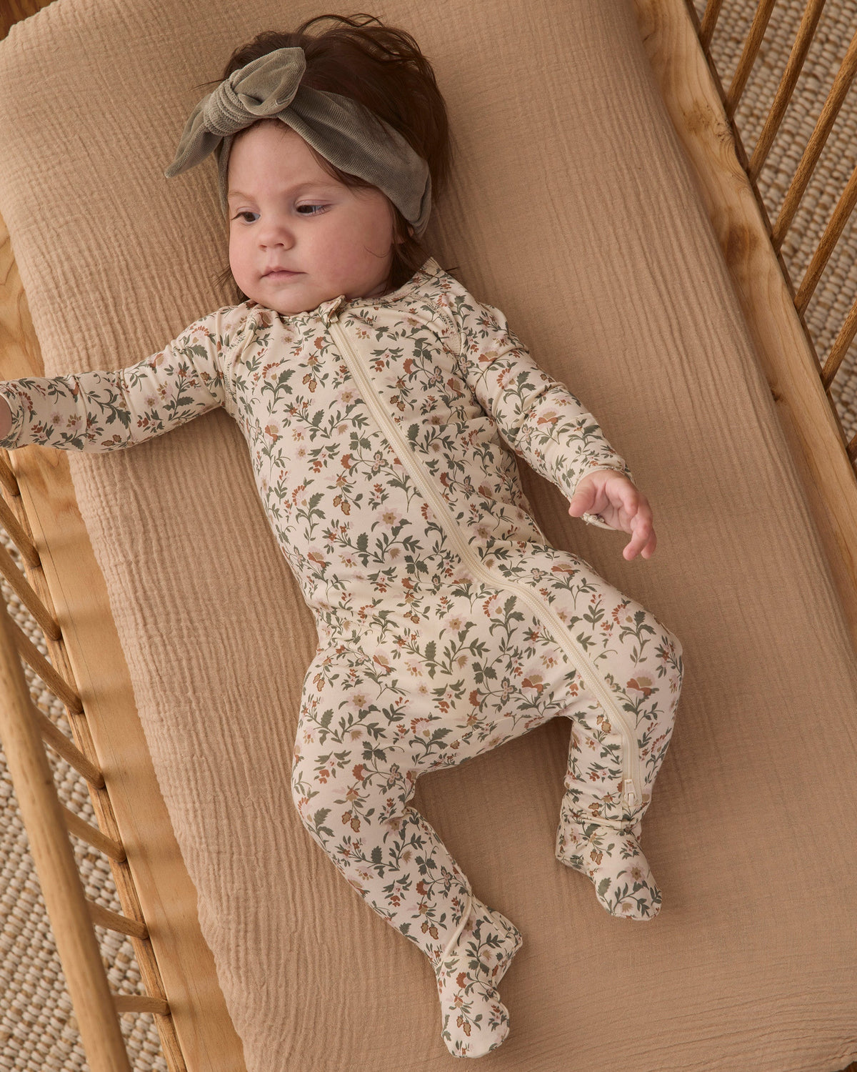Velour Bow Headband Spruce - Rylee + Cru | Kids Clothes | Trendy Baby Clothes | Modern Infant Outfits |