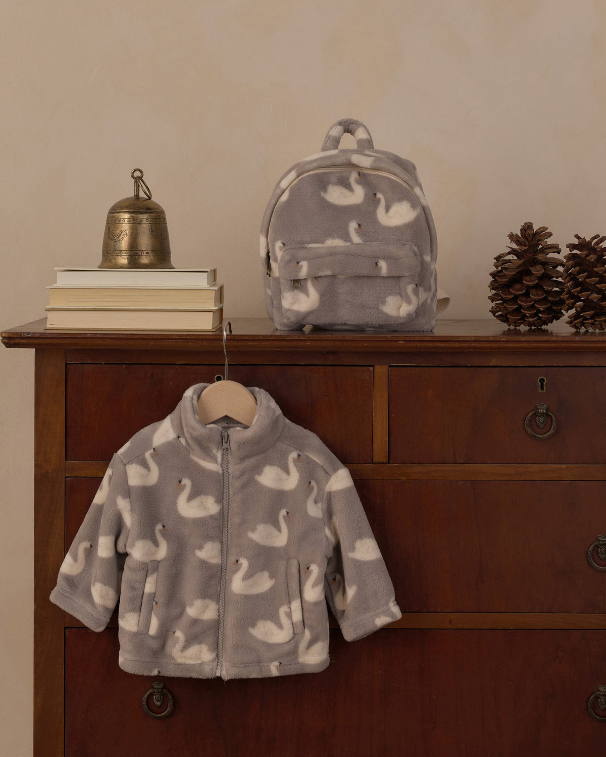 Coco Jacket Swans - Rylee + Cru | Kids Clothes | Trendy Baby Clothes | Modern Infant Outfits |