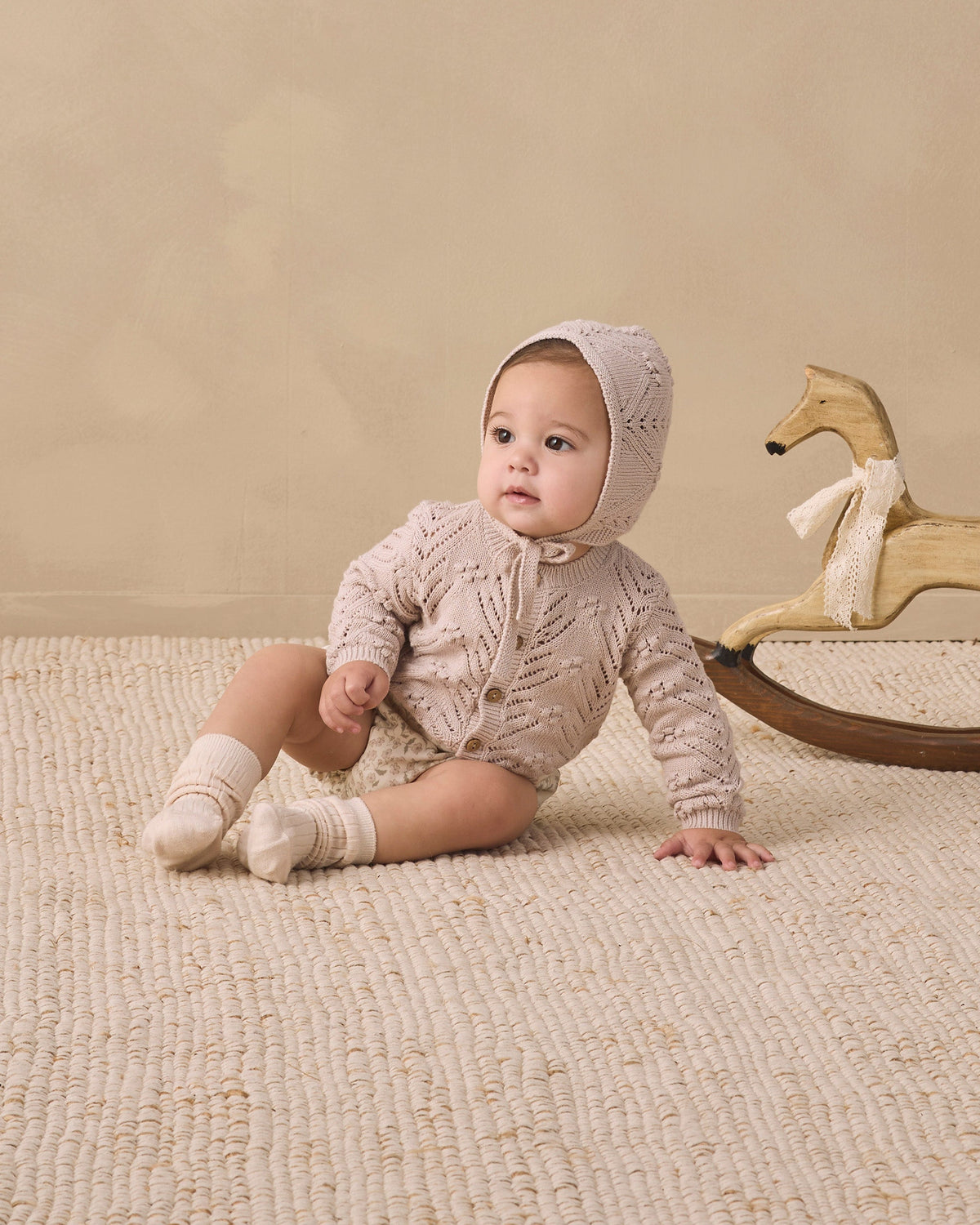 Knit Cardigan Lilac Mist - Rylee + Cru | Kids Clothes | Trendy Baby Clothes | Modern Infant Outfits |