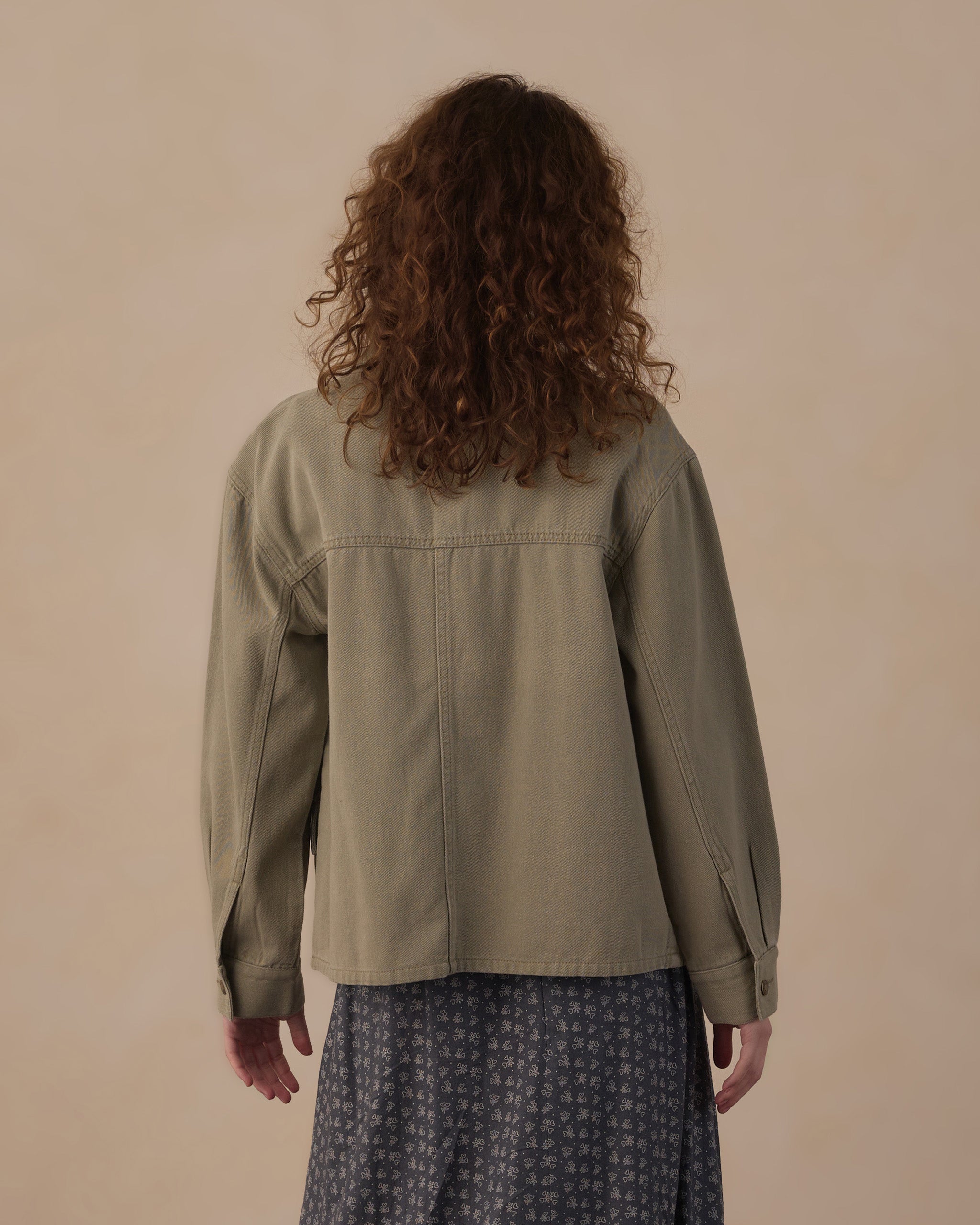 Veste Claire pour femme, vert sauge foncé