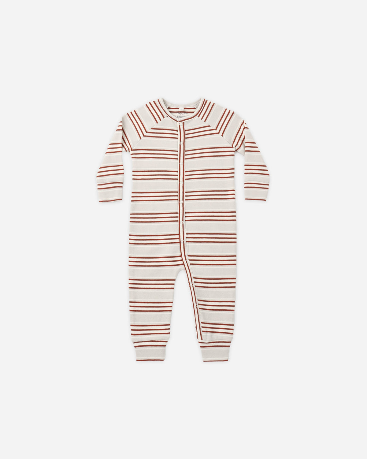 Organic Long John Pajamas Holiday Stripe - Rylee + Cru | Kids Clothes | Trendy Baby Clothes | Modern Infant Outfits |